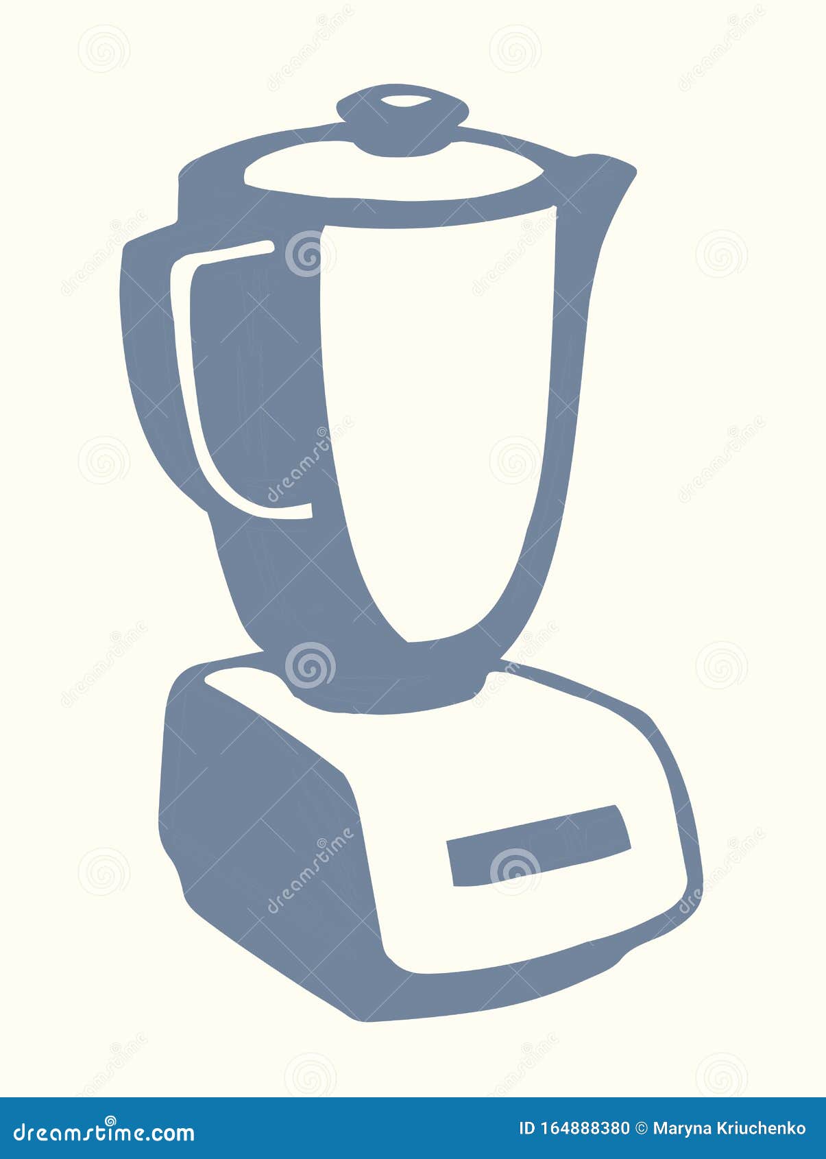 Blender with milk shake in 3d Royalty Free Vector Image