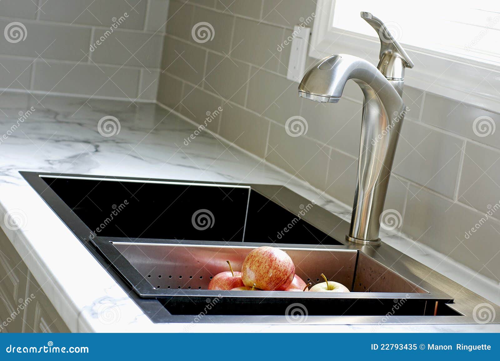 Modern Kitchen Countertop And Sink Stock Image Image Of Ceramic