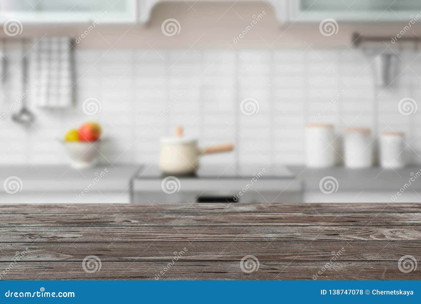 Modern Kitchen Interior with Houseware Stock Photo - Image of house ...