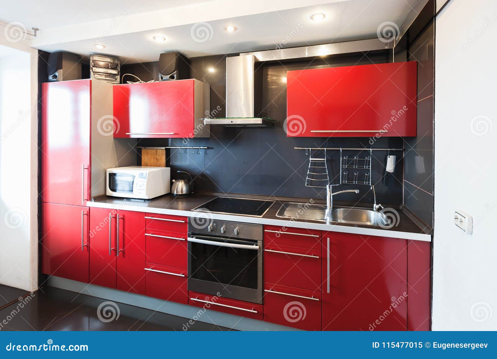 Black And Red Kitchen Designs Black And Red Kitchen Italian