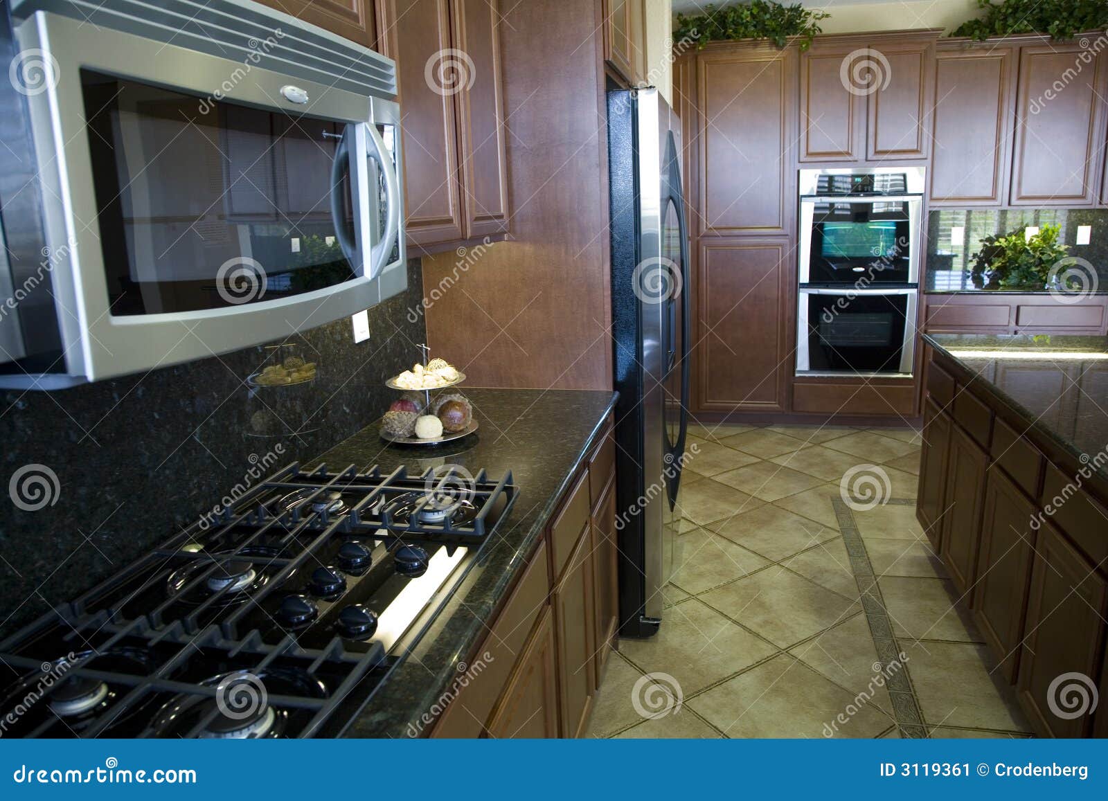 Modern Kitchen with Stove stock image. Image of 3119361