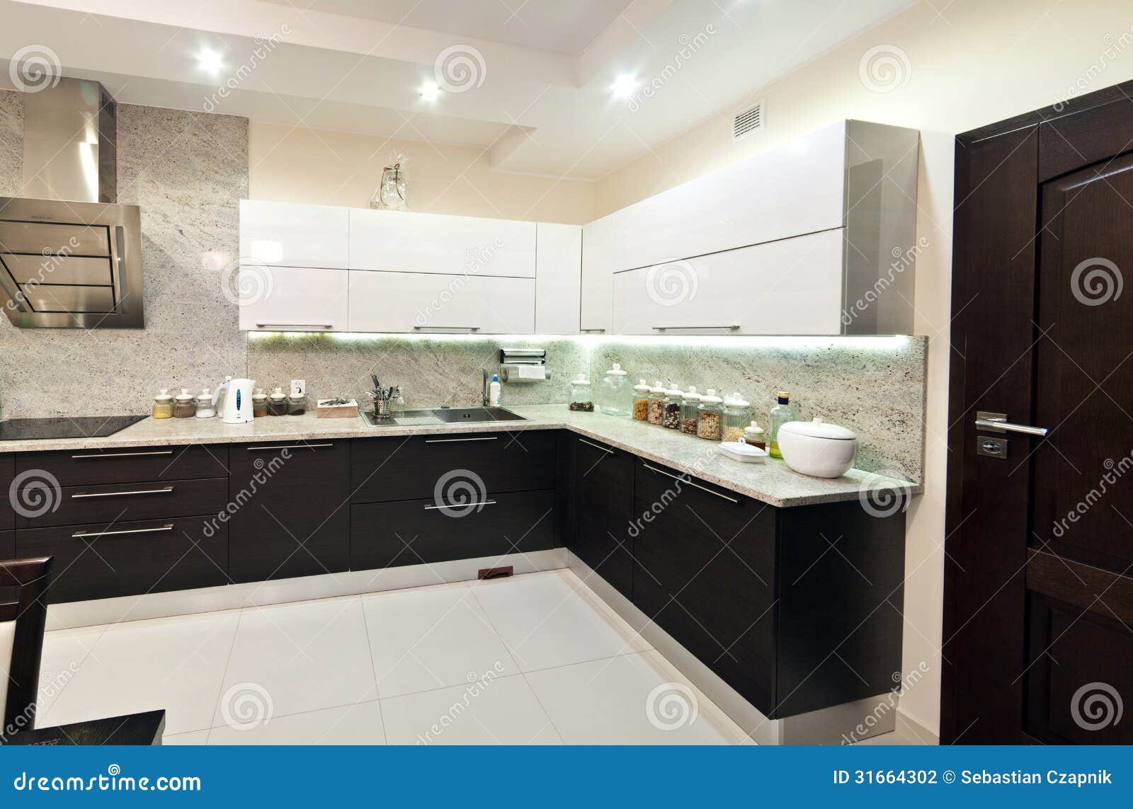 Modern kitchen view stock photo Image of nobody indoors Modern kitchen view stock photo Image of nobody indoors