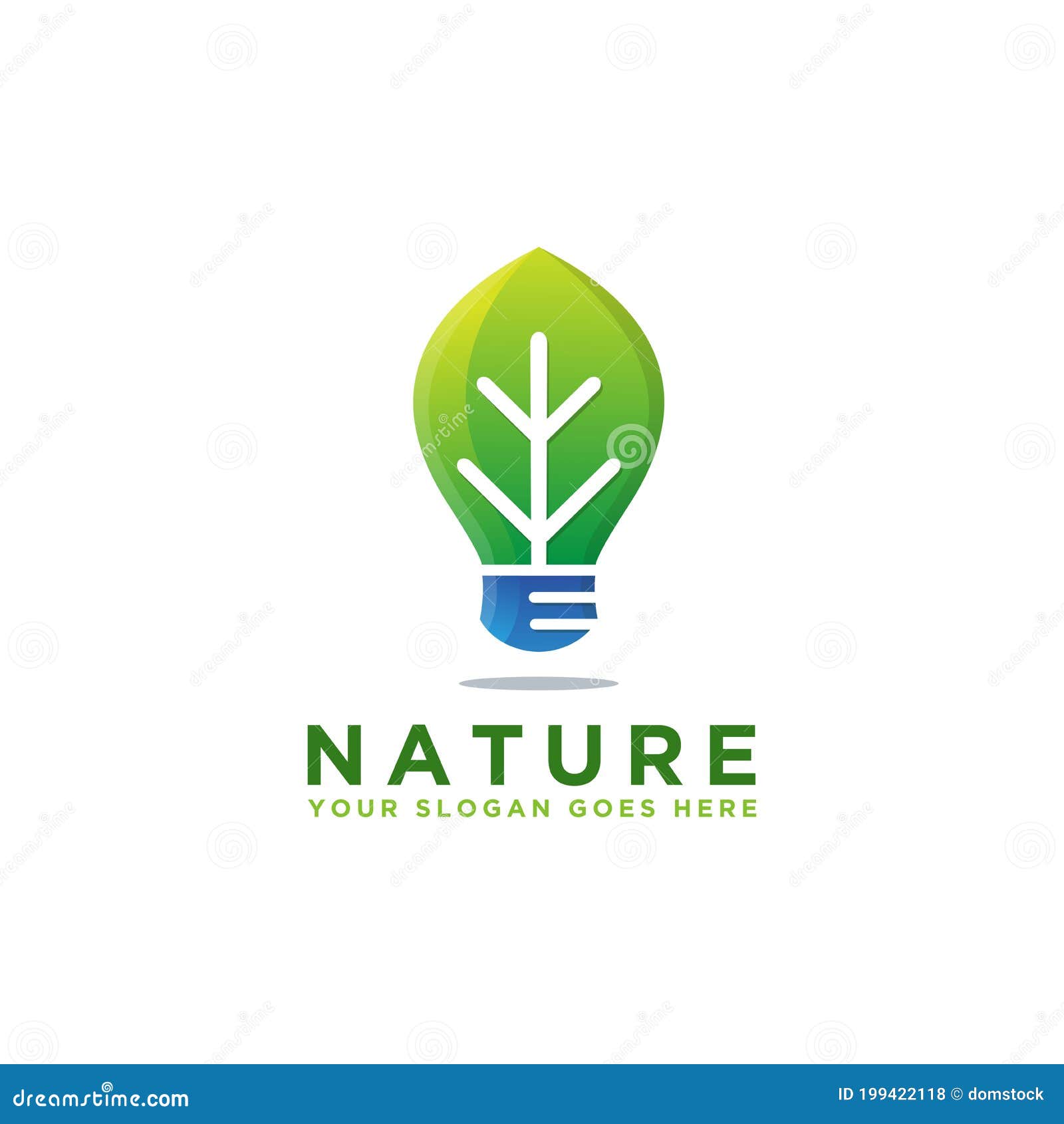 modern leaf and lighting bulb logo, bio energy, reserve energy logo icon  template