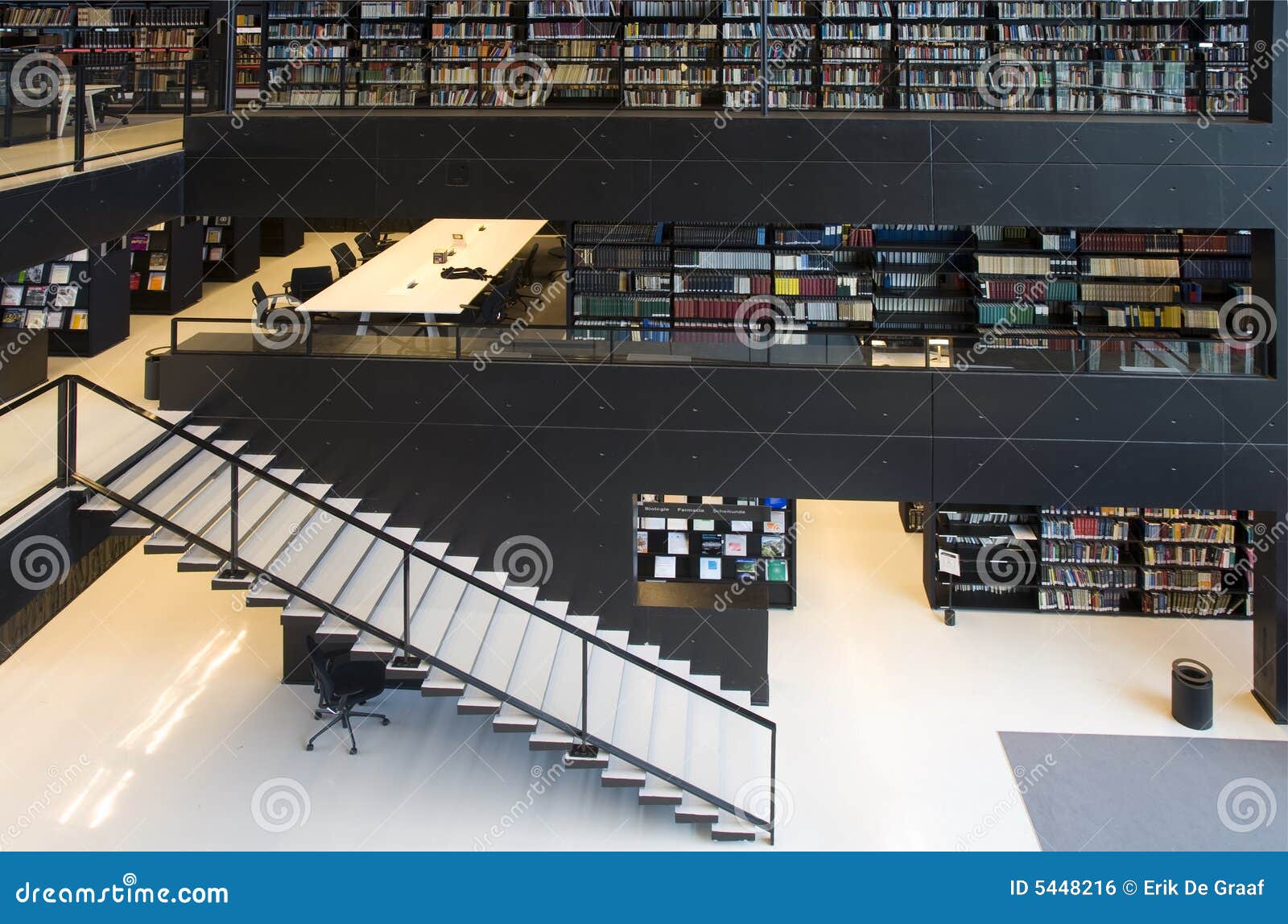 Modern Library Interior Stock Photo Image Of Trendy Holland