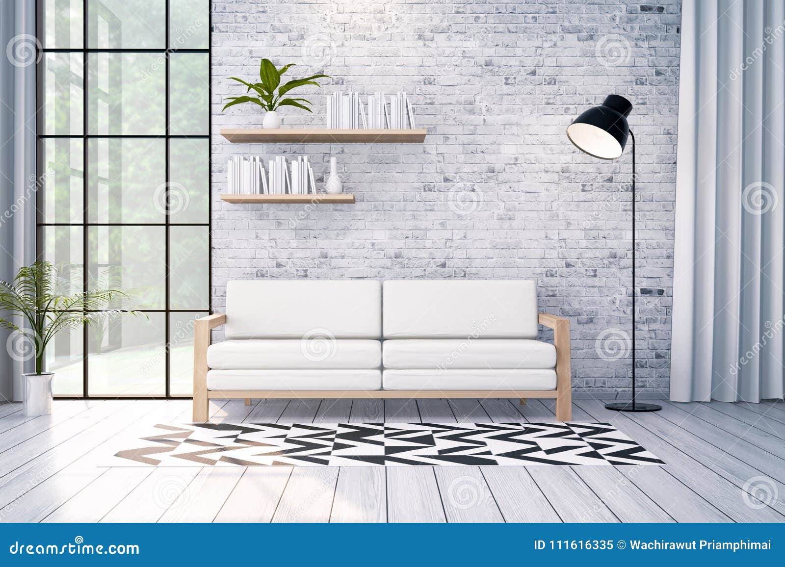 Black And White Brick Wall Living Room There are four, at the very