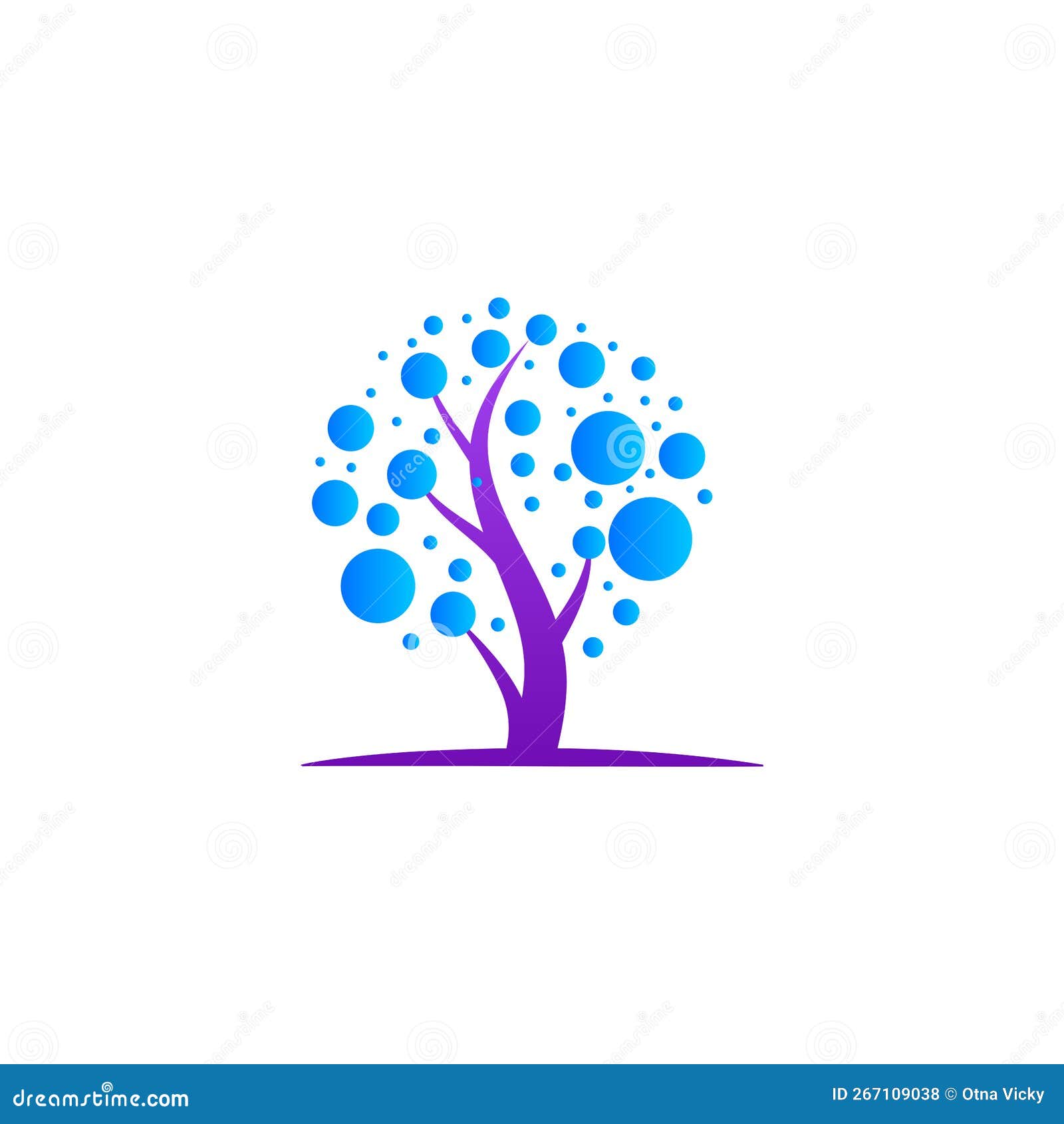 Modern Logo Template with Futuristic Gradient Colors and Clean Vector