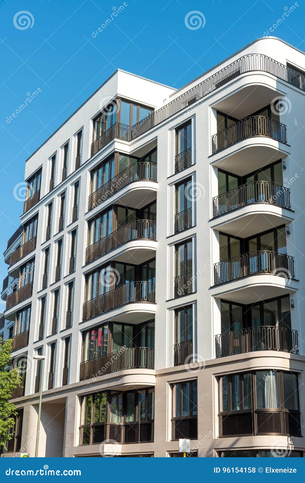 Modern Luxury Apartment House in Berlin Stock Photo Image of