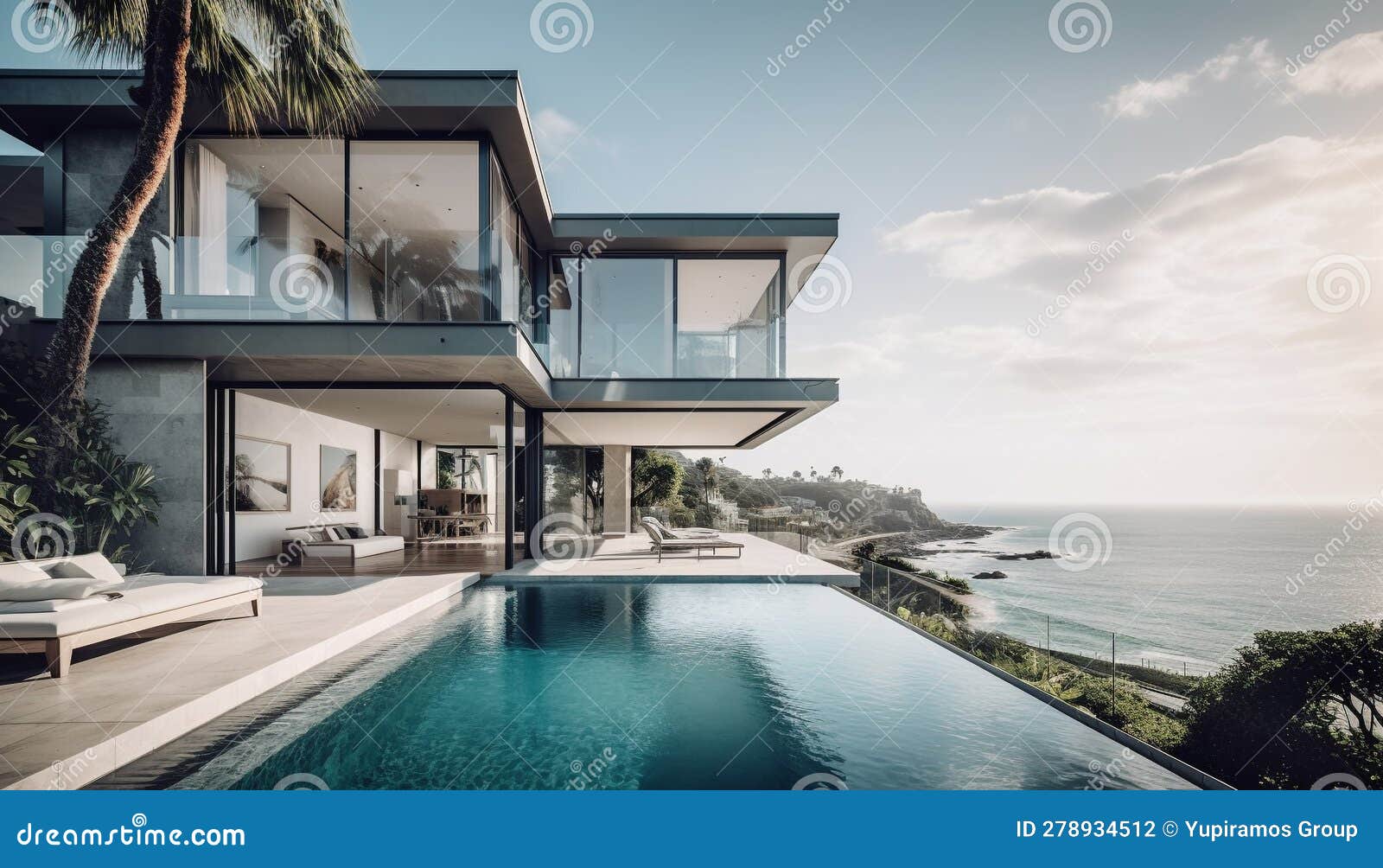 Modern Luxury Apartment with Infinity Pool Overlooking Tropical