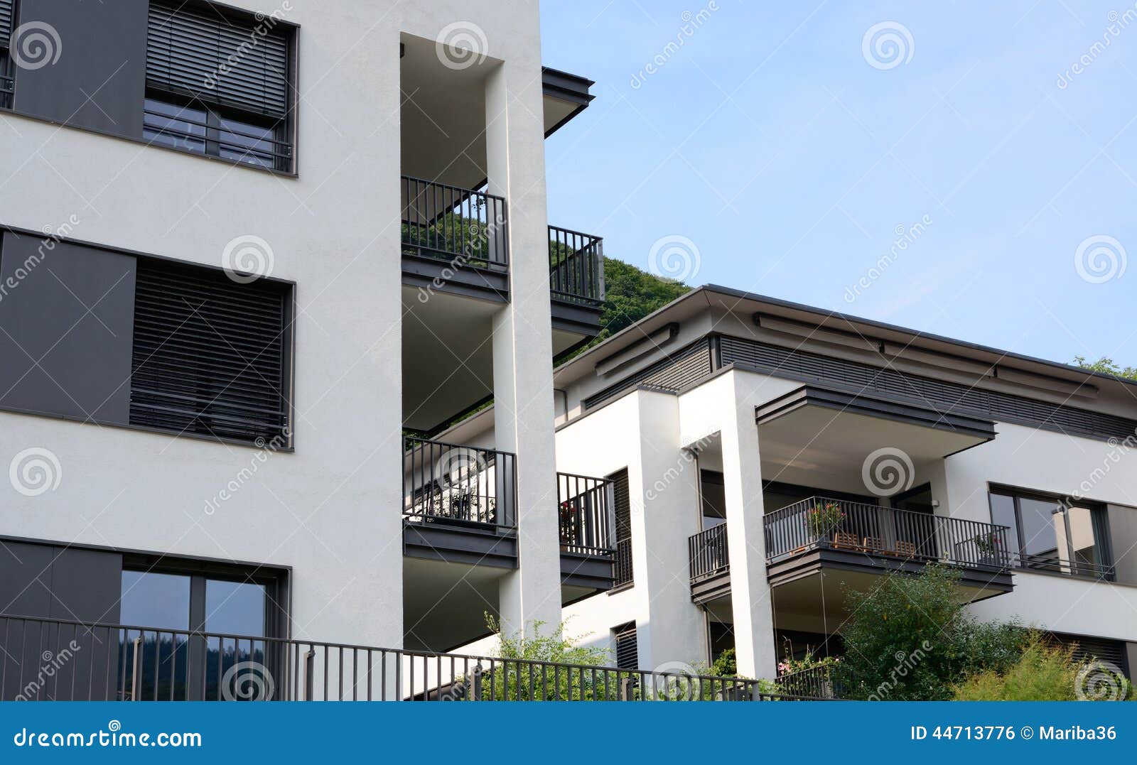 Modern luxury apartments stock photo. Image of houses 44713776