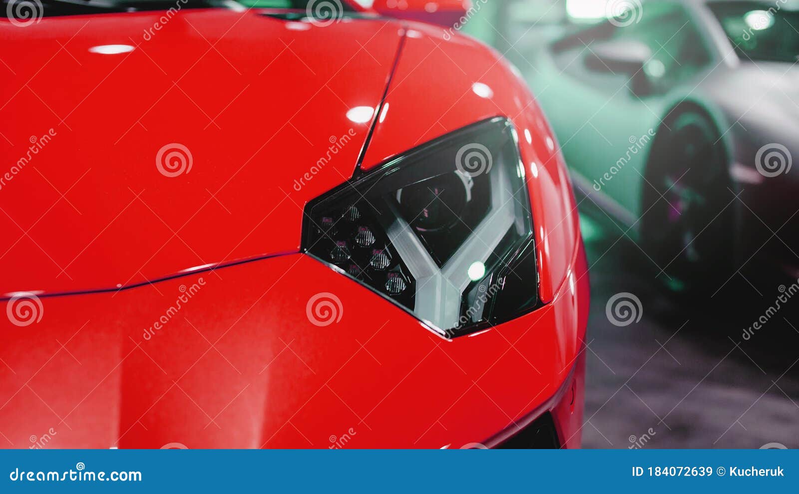 Red Luxury Car Close Up Banner Background Stock Image Image Of Elegance Background