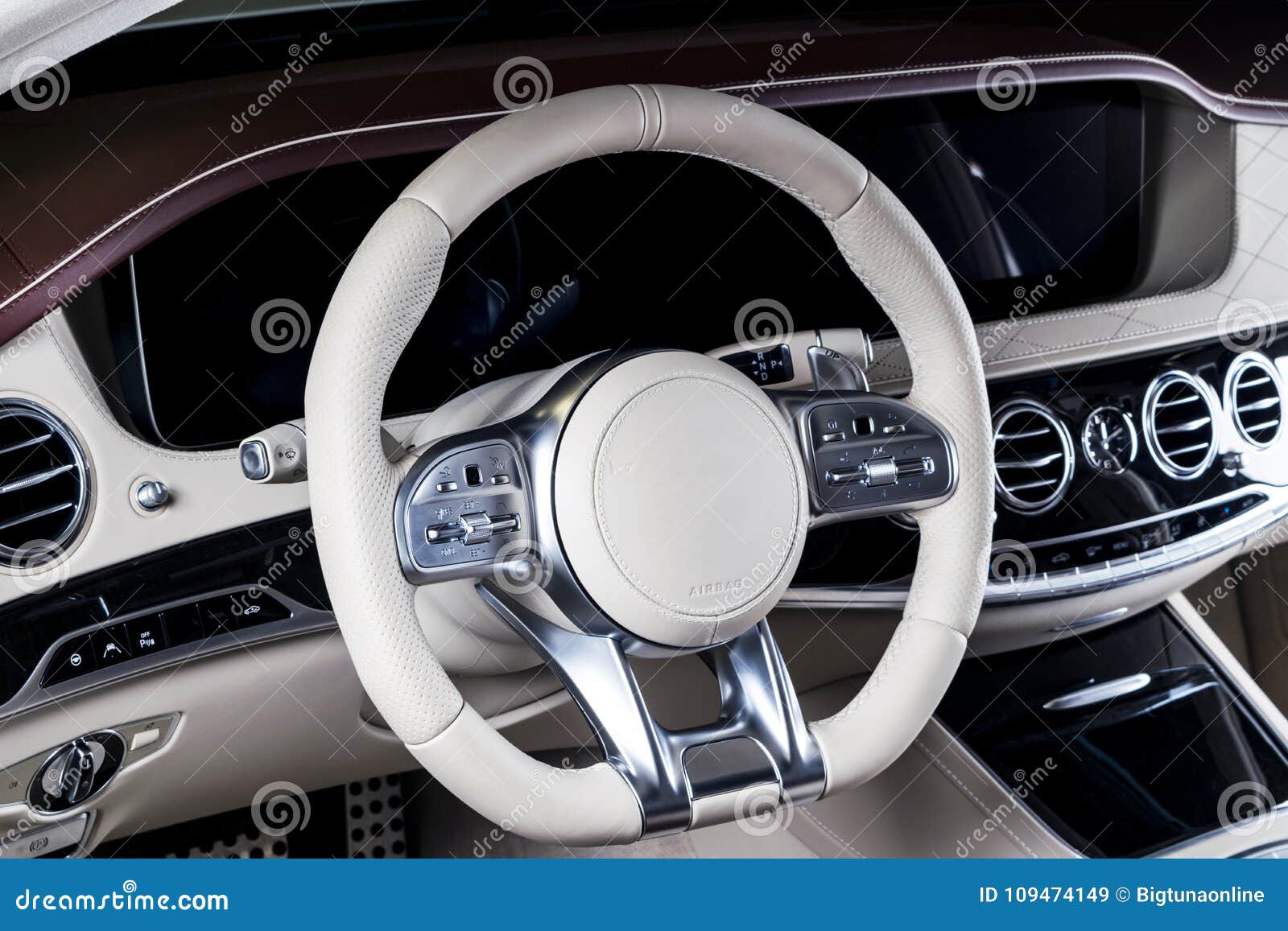 Modern Luxury Car Inside Interior Of Prestige Modern Car