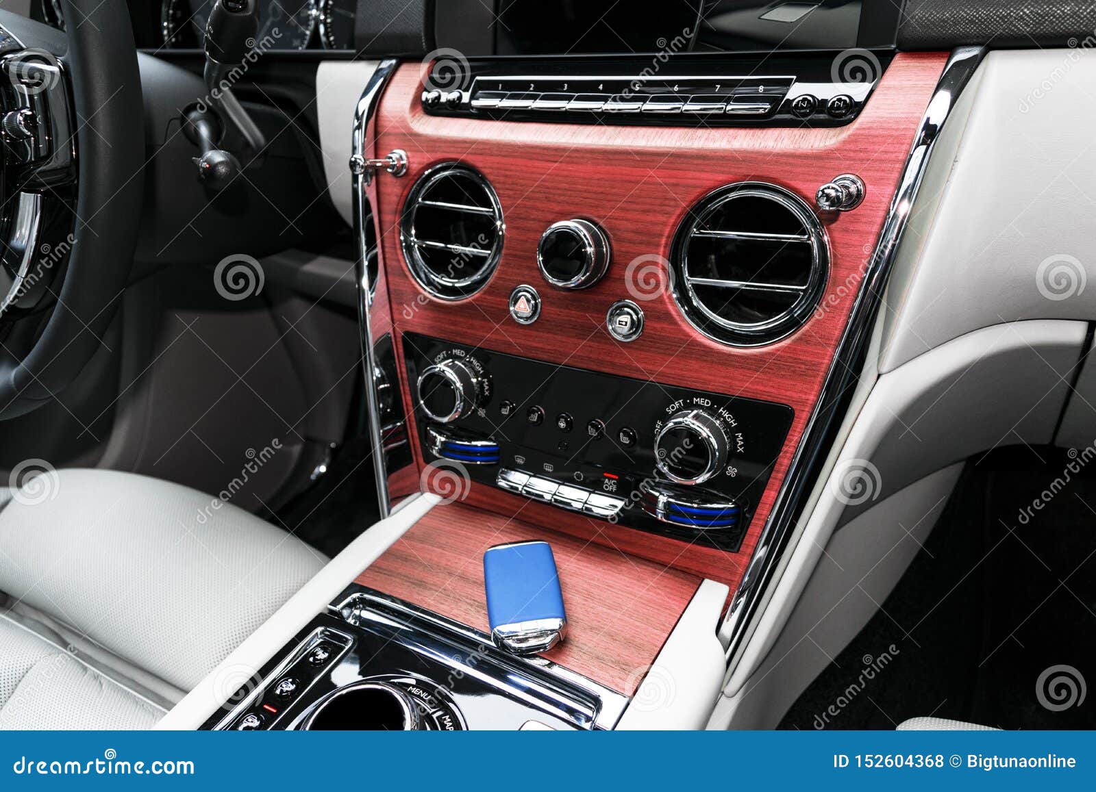 Modern Luxury Car Inside Interior Of A Vehicle With Natural