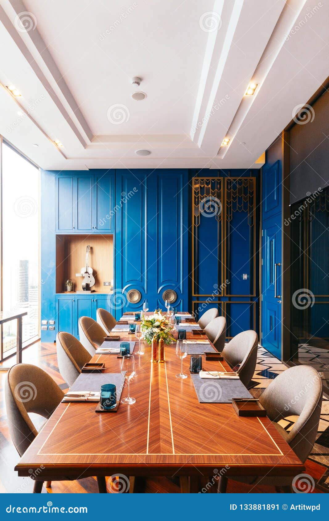 Modern Luxury Decorated Vip Dining Room Interior Restaurant
