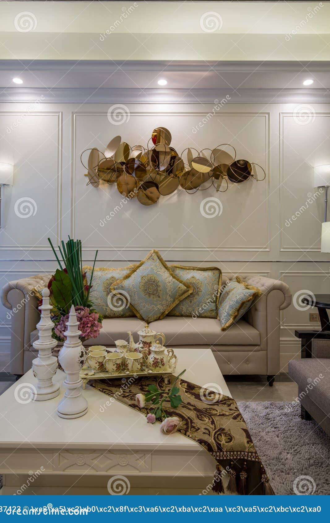 Modern Luxury Interior Home Decoration Design Villa Stock Image ...