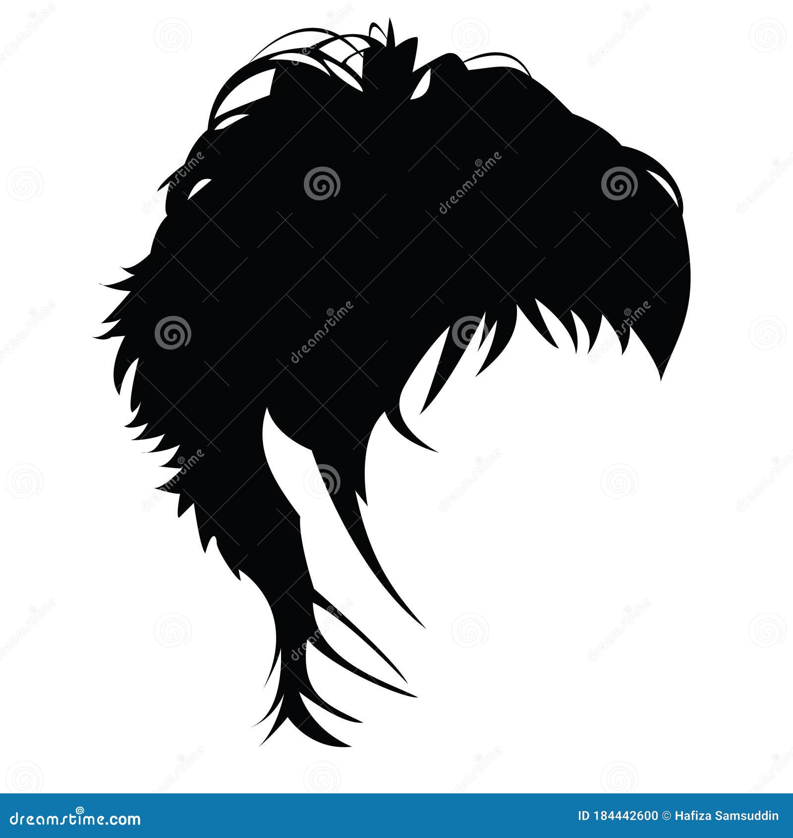 Modern Man Hair Style. Vector Illustration Decorative Background Design  Stock Illustration - Illustration of lady, style: 184442600