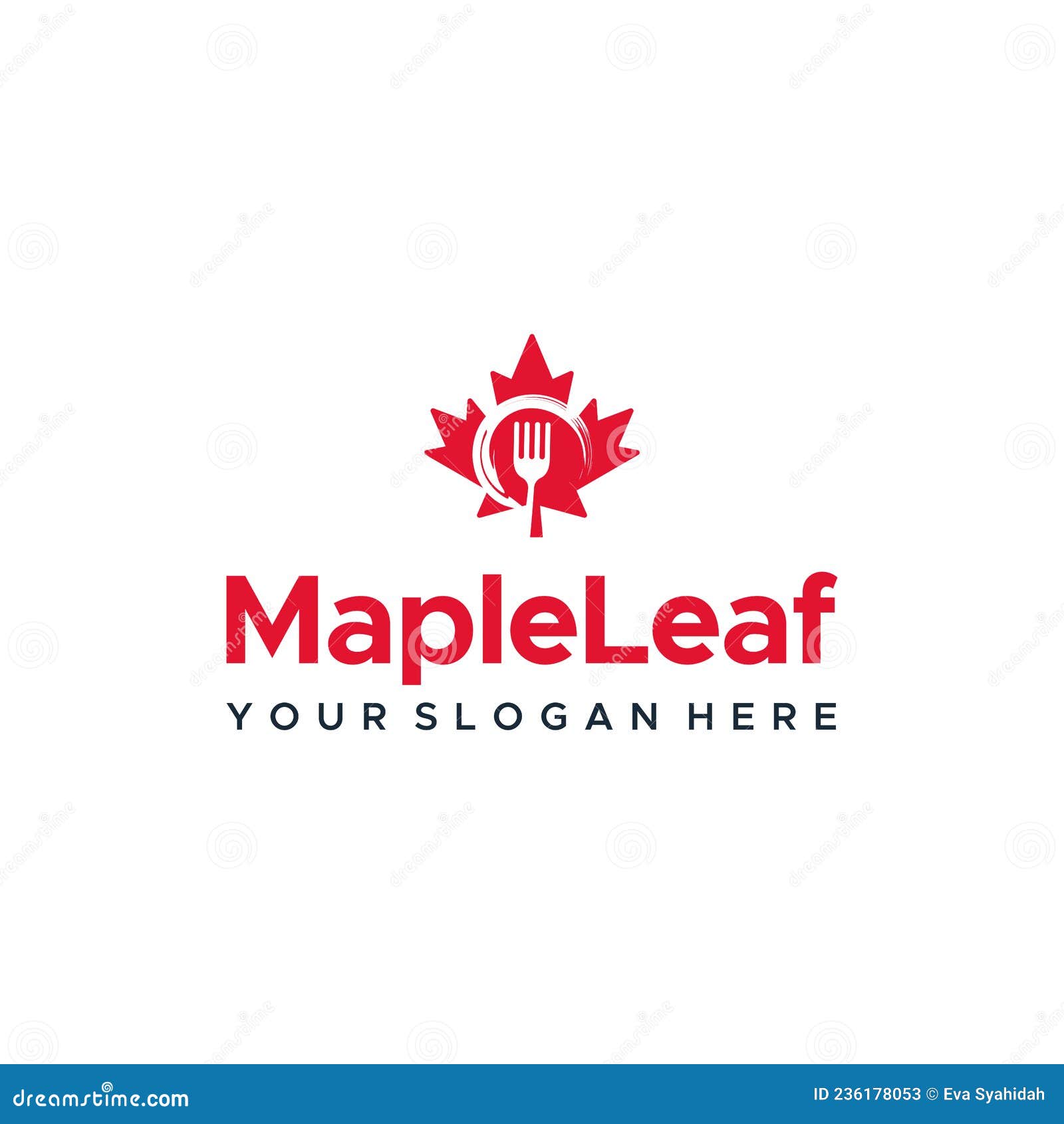 Modern MAP LEAF Fork Colorful Leaves Logo Design Stock Vector