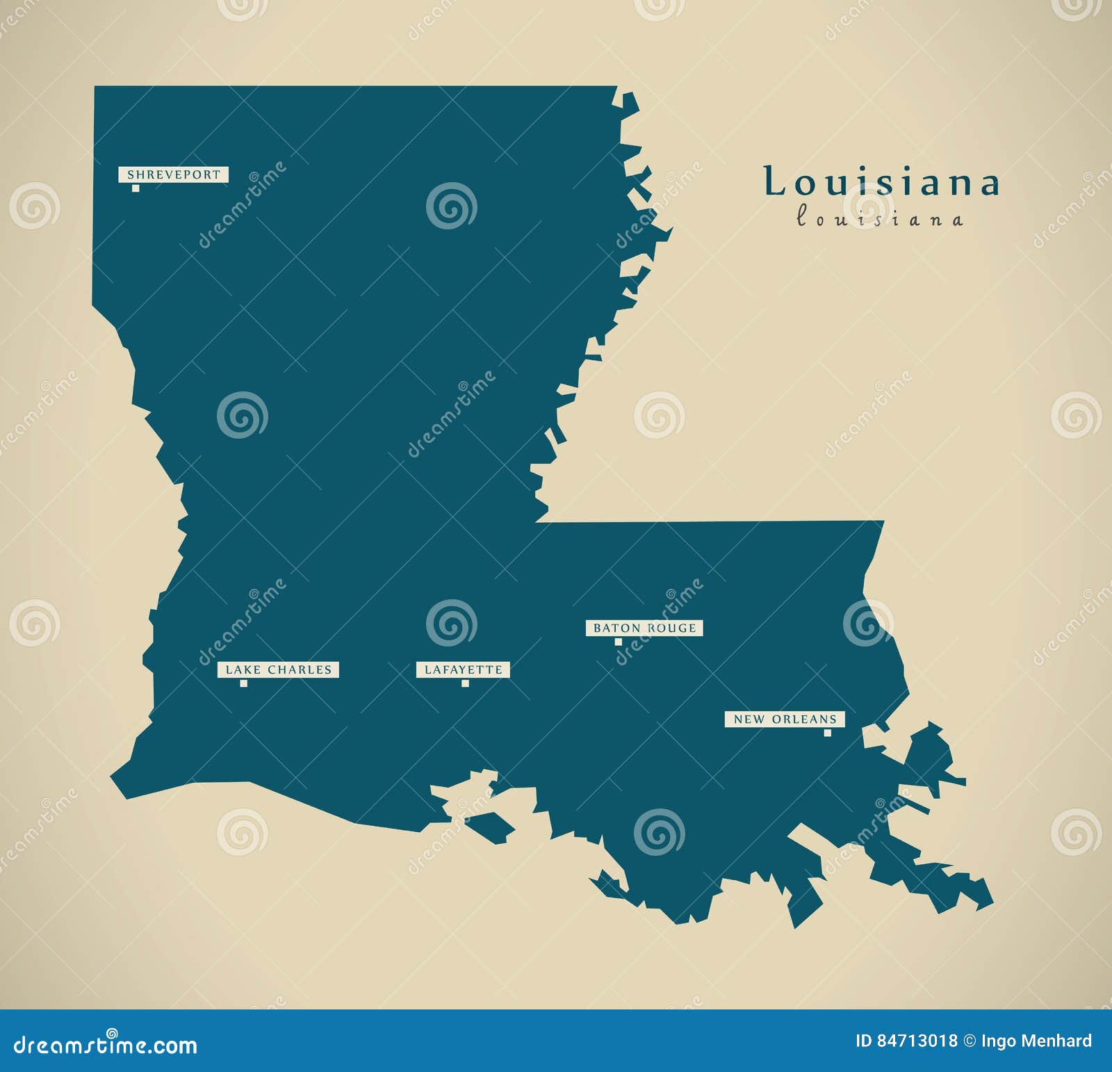 Map Of The Us State Louisiana Stock Illustration - Download Image Now -  Louisiana State University, Abstract, American Culture - iStock