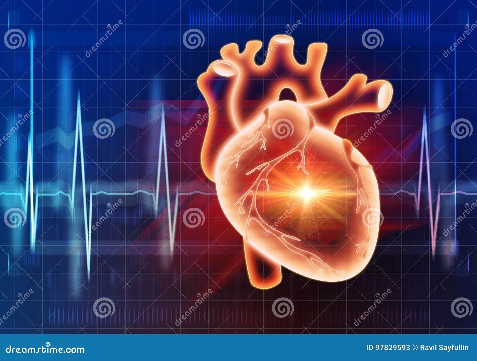Modern Medicine Cardiology Concept Stock Illustration Illustration of