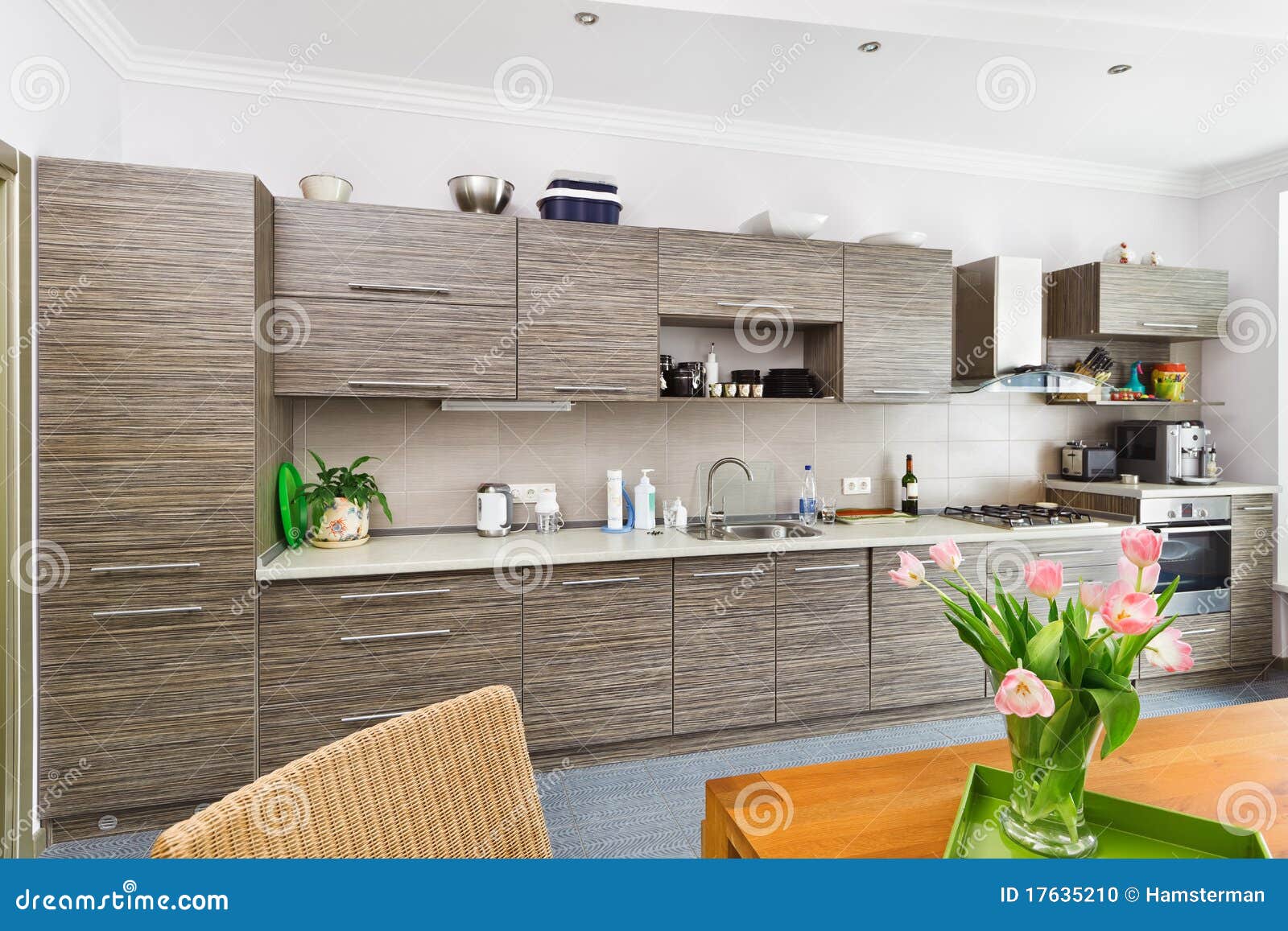 modern minimalism style kitchen interior