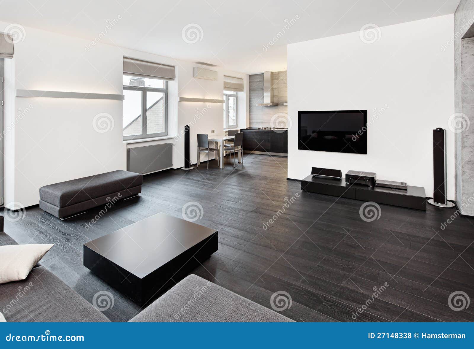 Modern Minimalism Style Sitting Room Interior Stock Photo Image of