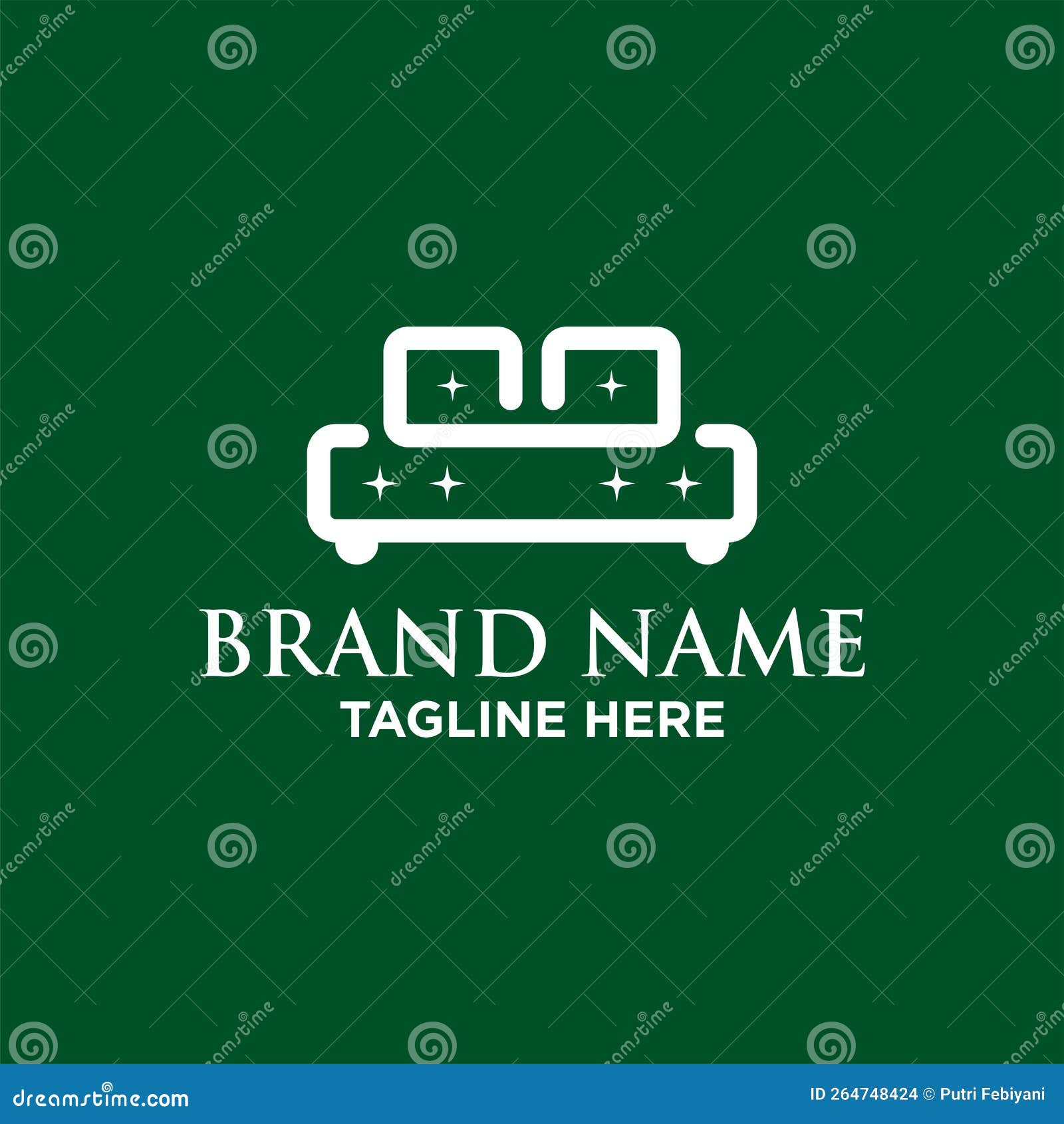 Sofa Logo Design stock vector. Illustration of furniture 264748424