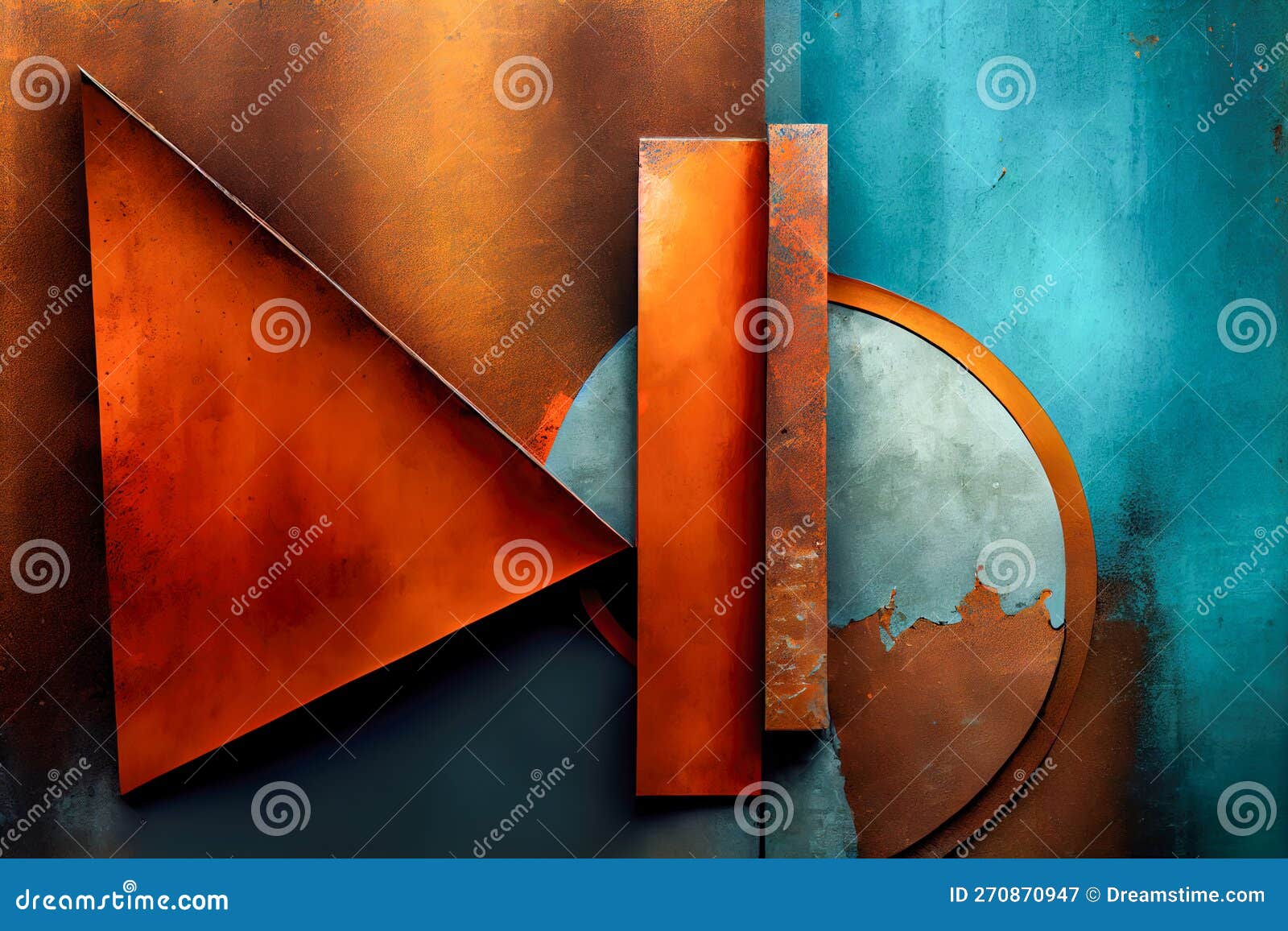 Modern Minimalistic Abstract Background Copper and Rust. Generative AI ...