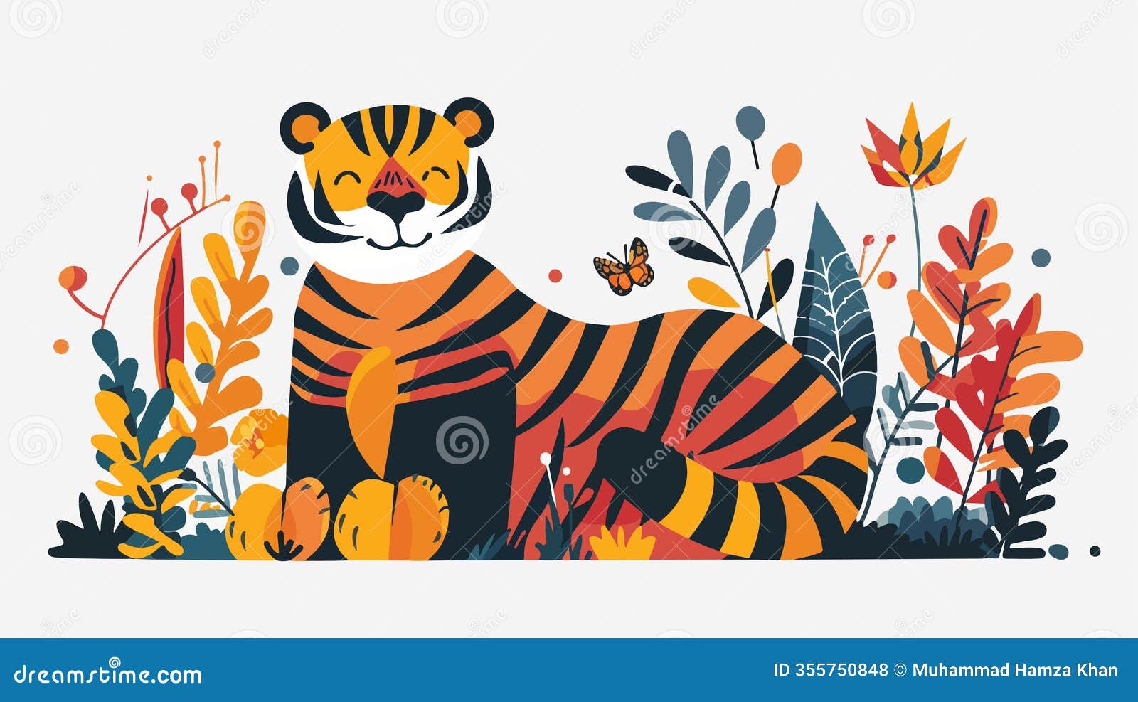 modern minimalistic tiger logo  for branding and identity projects