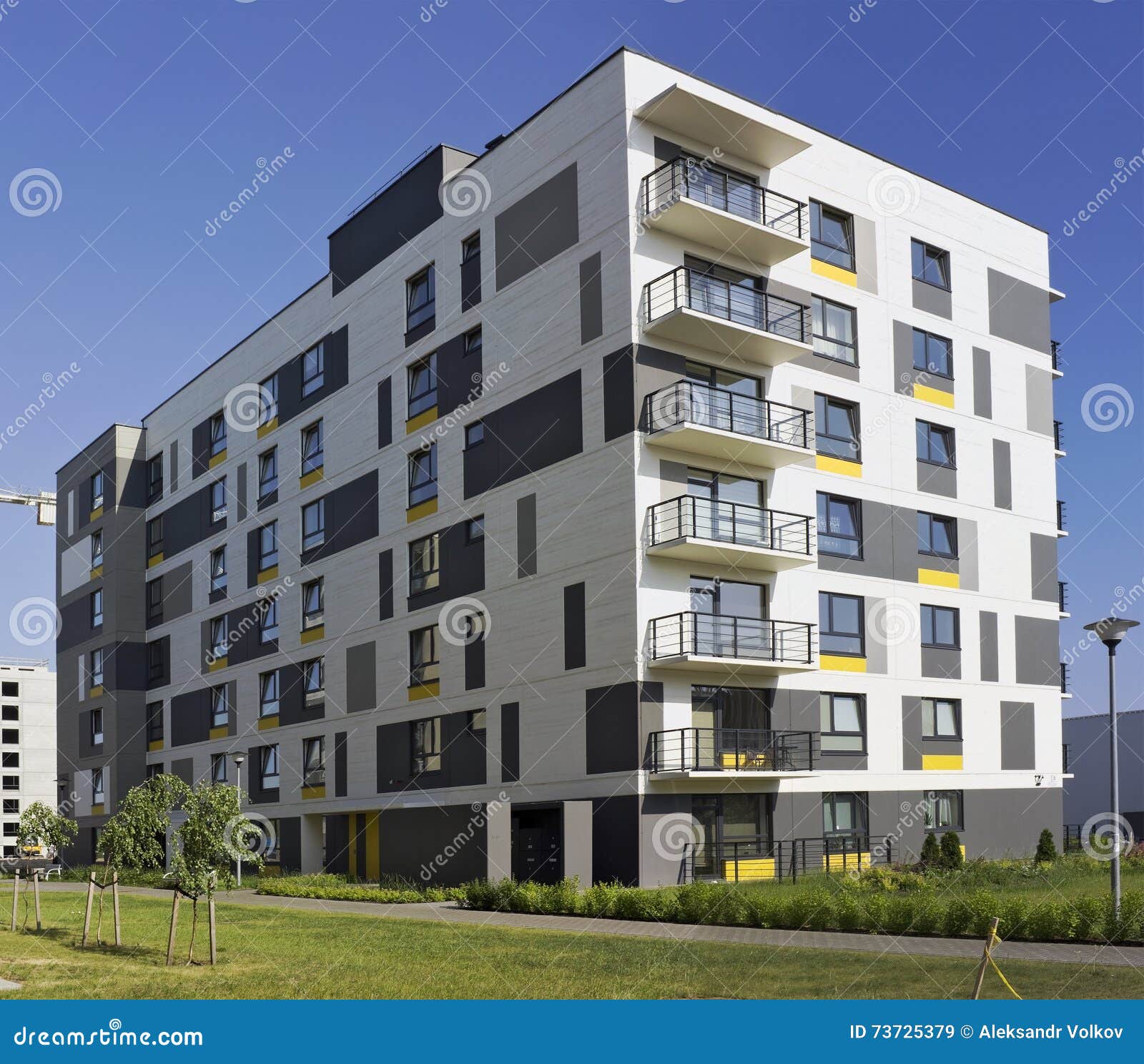 Modern Modular House With Low Cost Small-sized Apartments Stock Modern Modular House With Low Cost Small-sized Apartments Stock