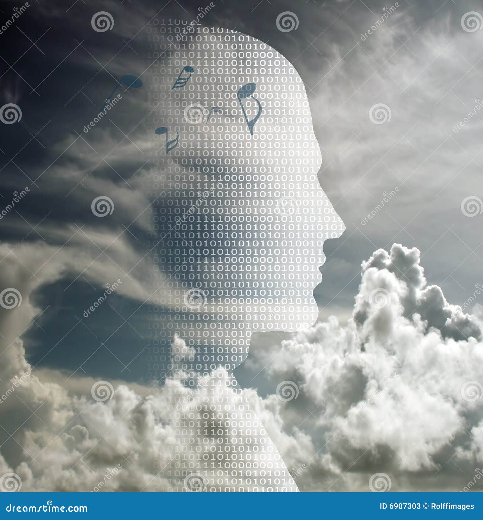 Modern Musics stock image. Image of design, head, fantasy - 6907303