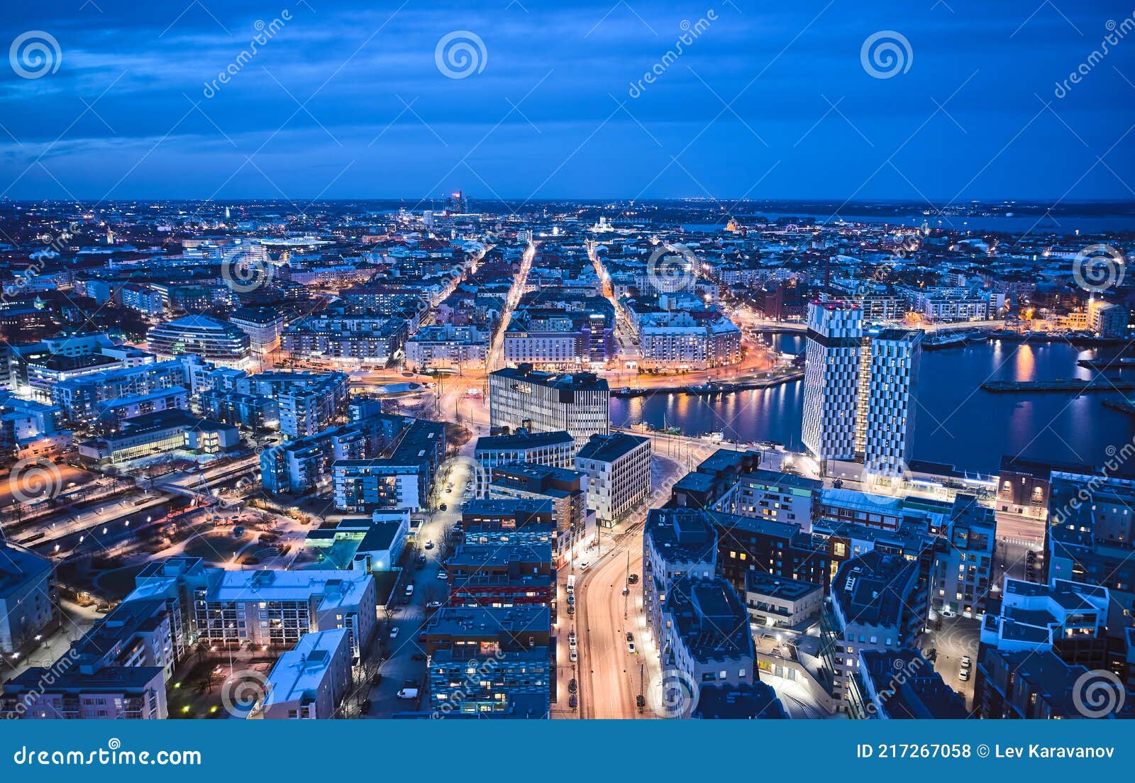 The Modern Neighborhood Jatkasaari of Helsinki, Finland Stock Photo - Image of road, drone 