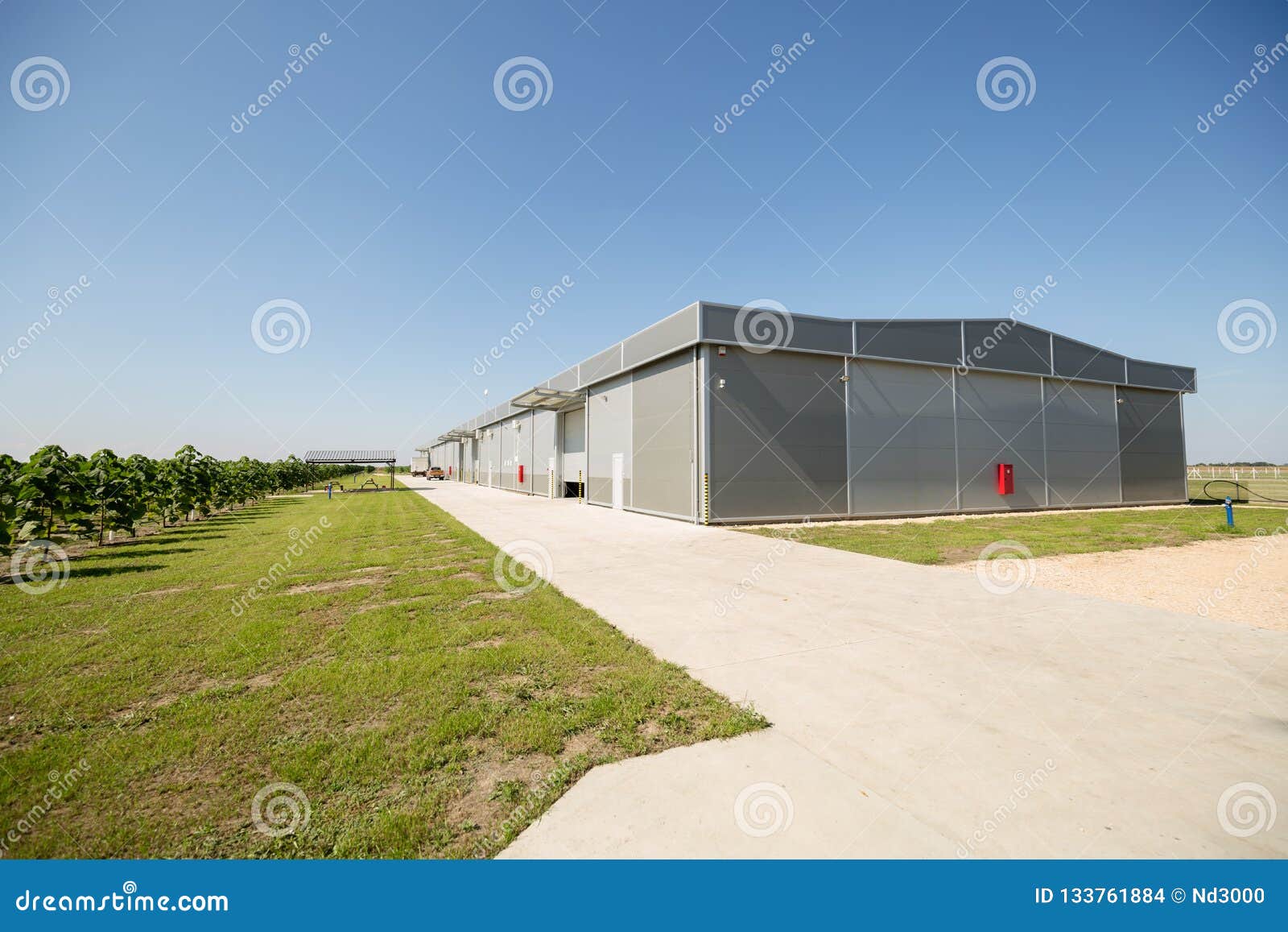 Company Warehouse Building Outdoors Stock Photo Image of large