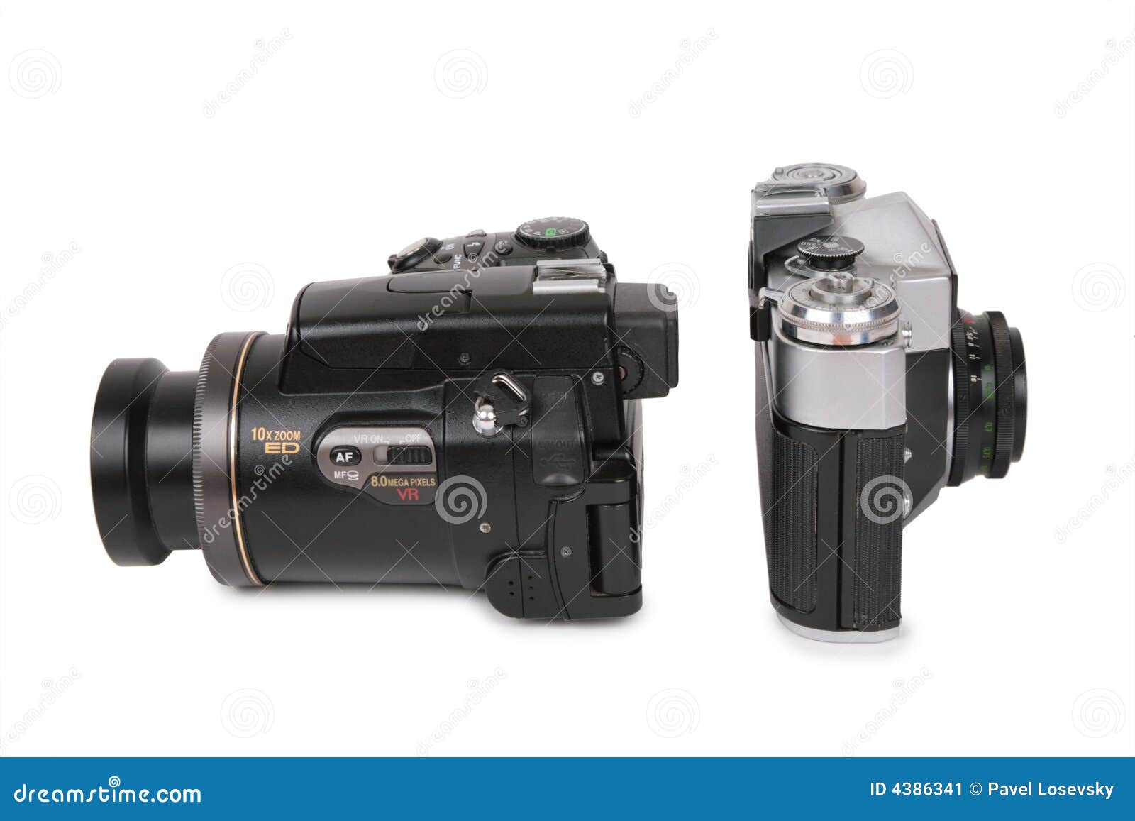 Modern and Obsolete Cameras 2 Stock Image Image of antique, equipment