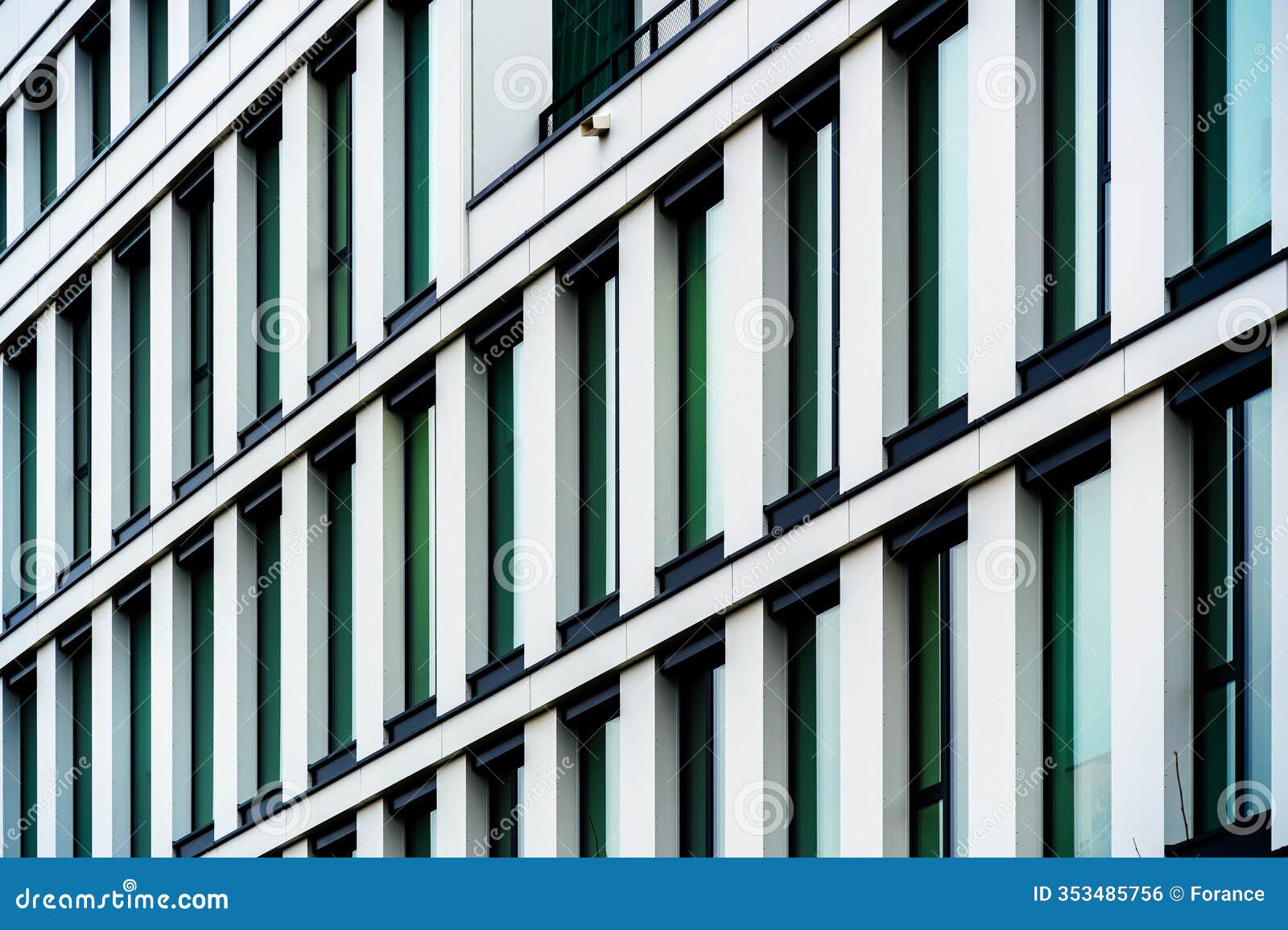 Modern Office Building with Repetitive Window Pattern and Minimalist White  Facade Design Stock Photo - Image of business, center: 353485756, image size:1600x1156