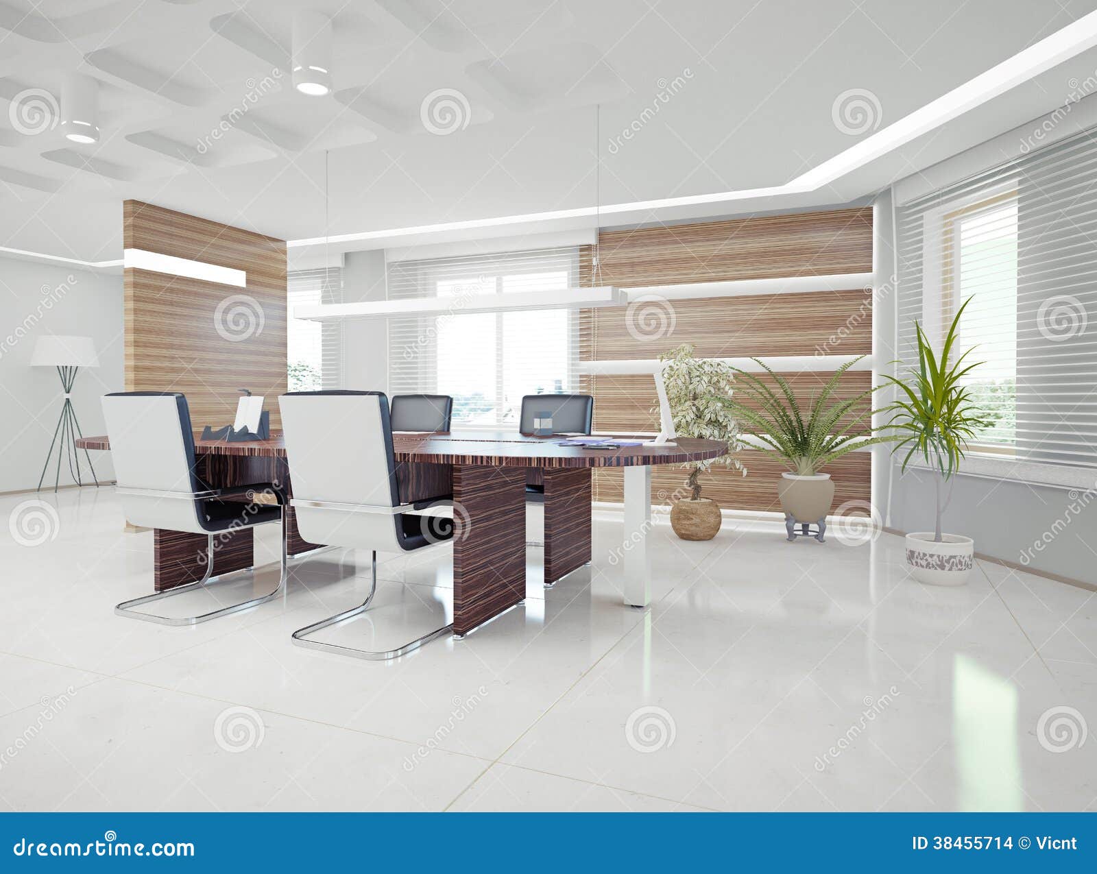 Modern Office Interior Stock Illustration Illustration Of