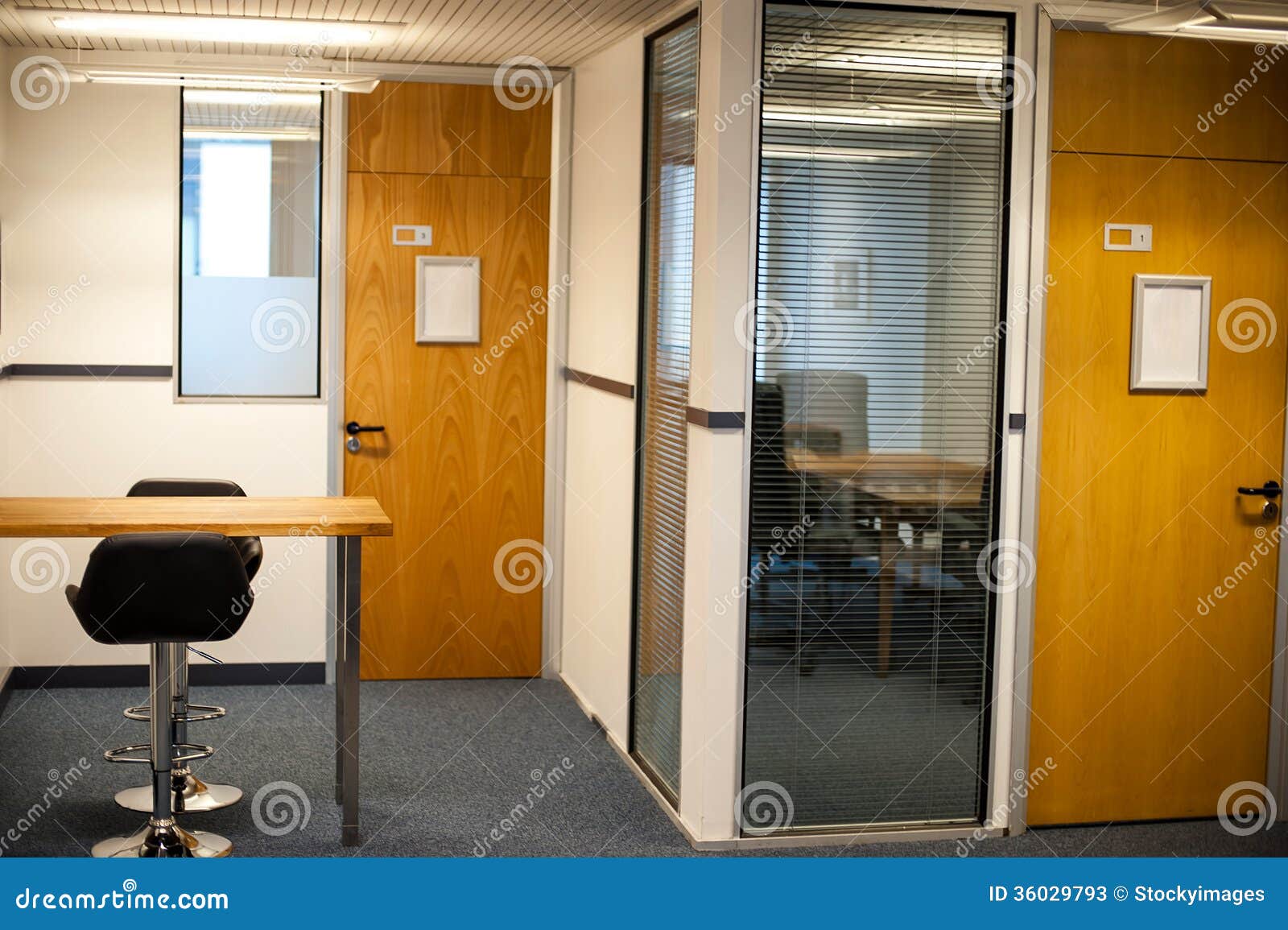 Modern Office Interiors And Cabins Stock Image Image Of