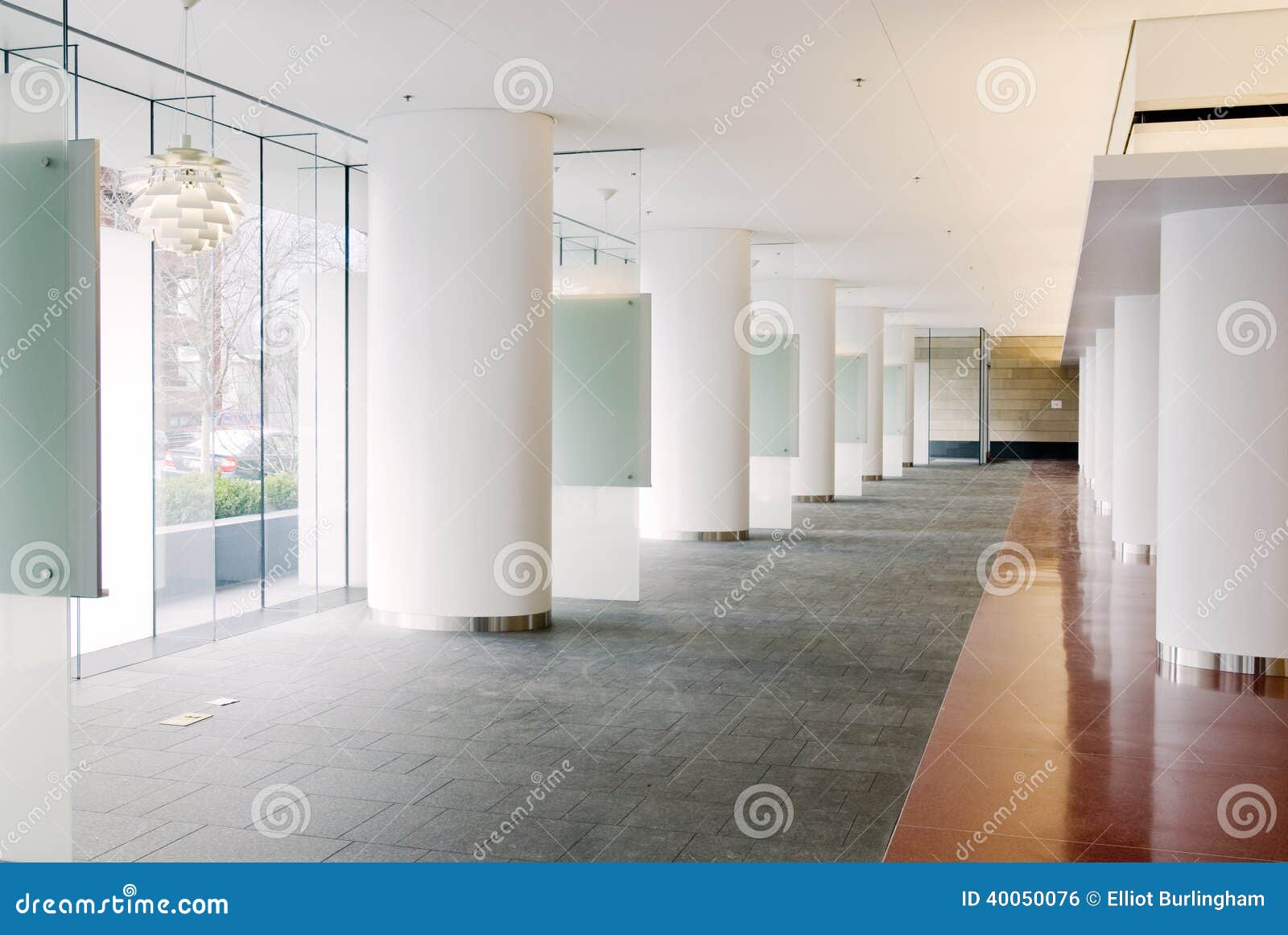 Modern Office Lobby stock photo. Image of wall, desk 40050076