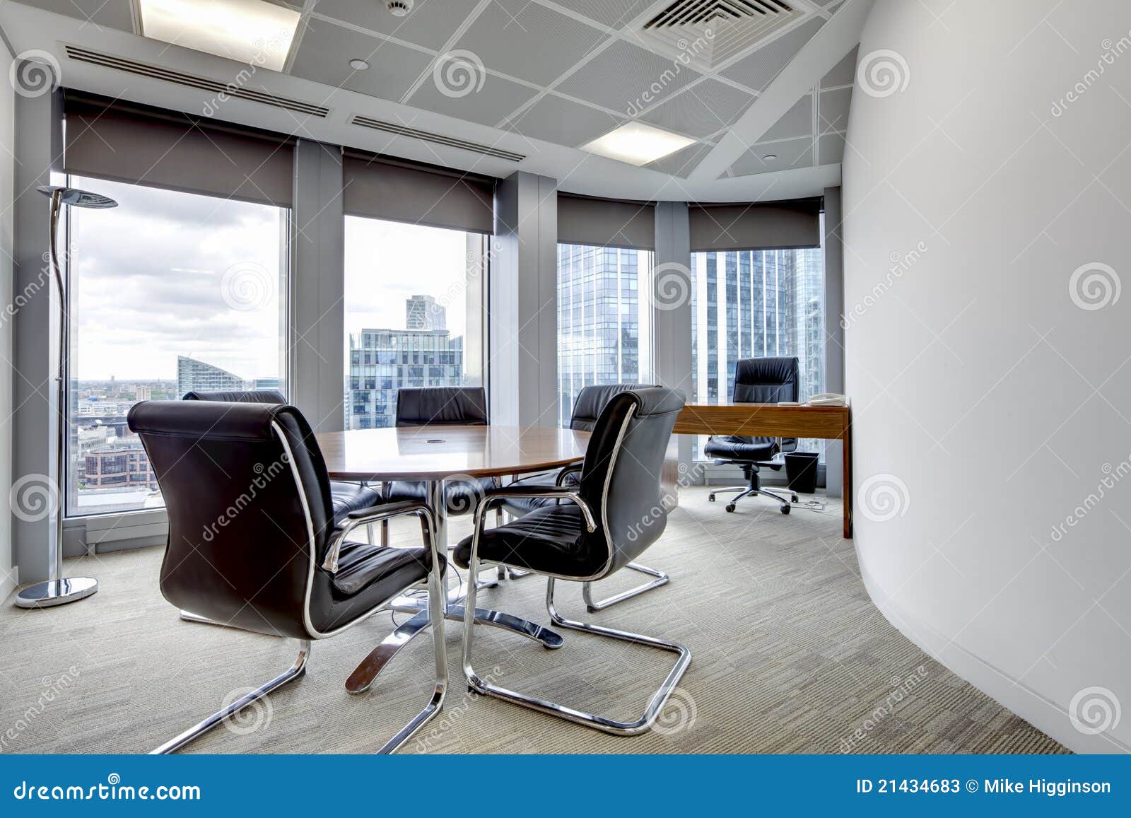 Modern Office Meeting Room Interior Stock Image - Image Of Architecture,  Desk: 21434683