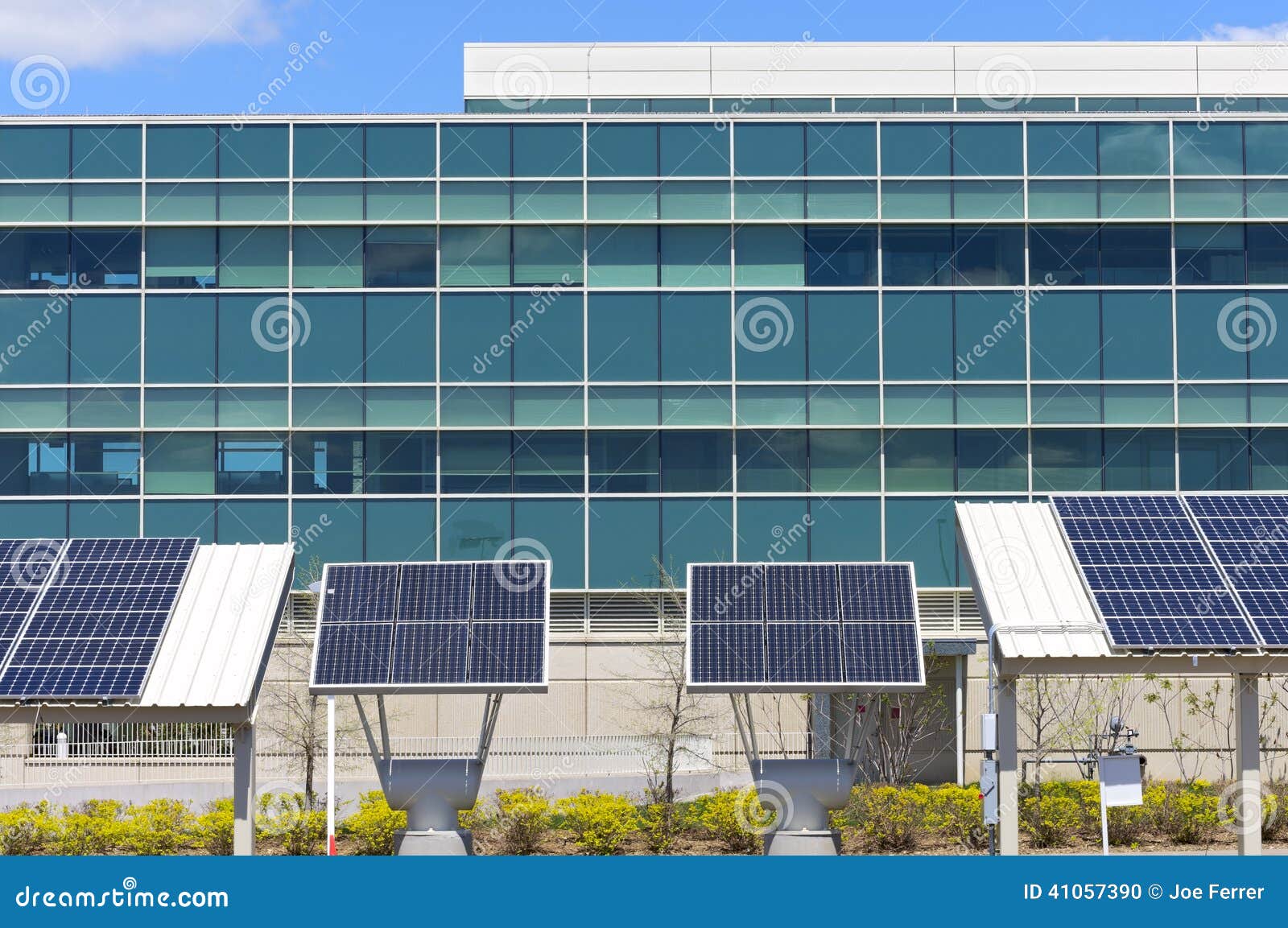 Modern Office with Solar Power Stock Photo Image of technology, leed