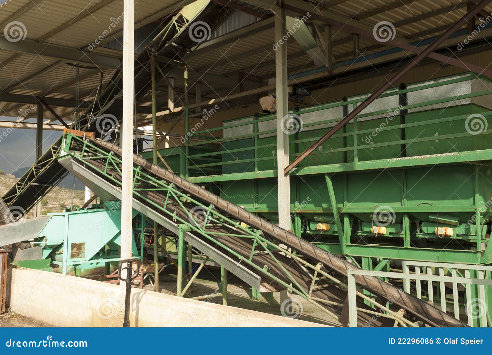 Modern olive mill stock photo. Image of horizontal, press 22296086