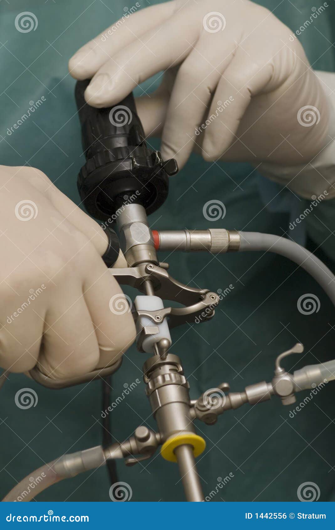 Modern Operational Tools in Urology. Stock Photo Image of endoscopy