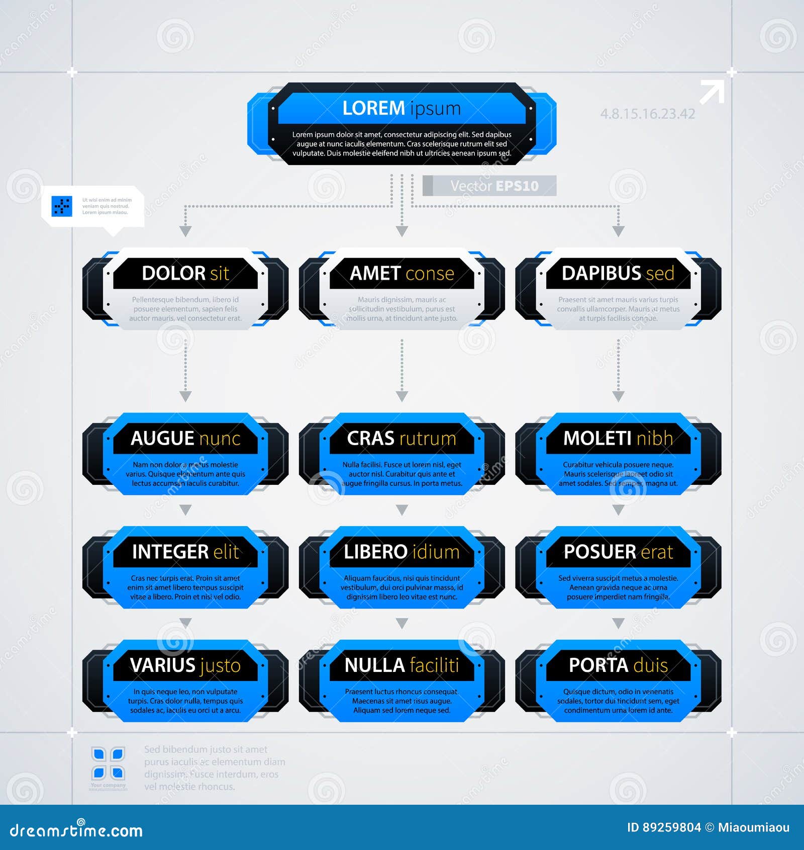 Modern Organization Chart Template