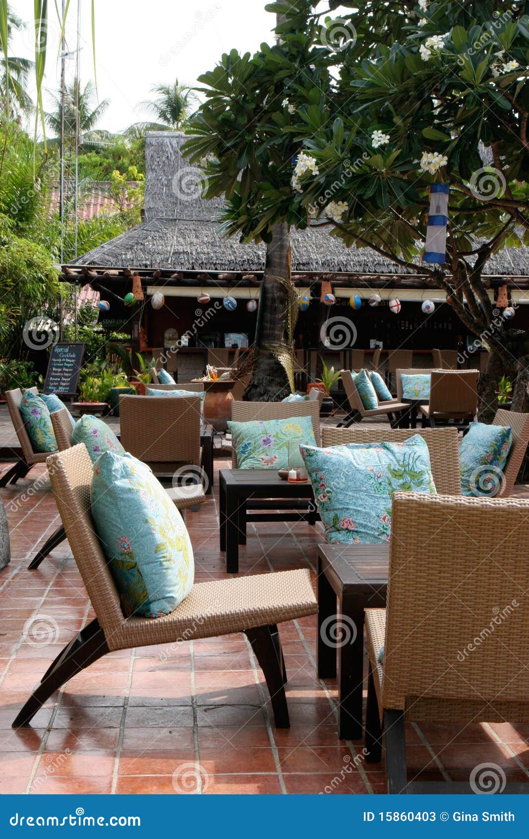 Modern outdoor furniture. stock image. Image of chairs - 15860403