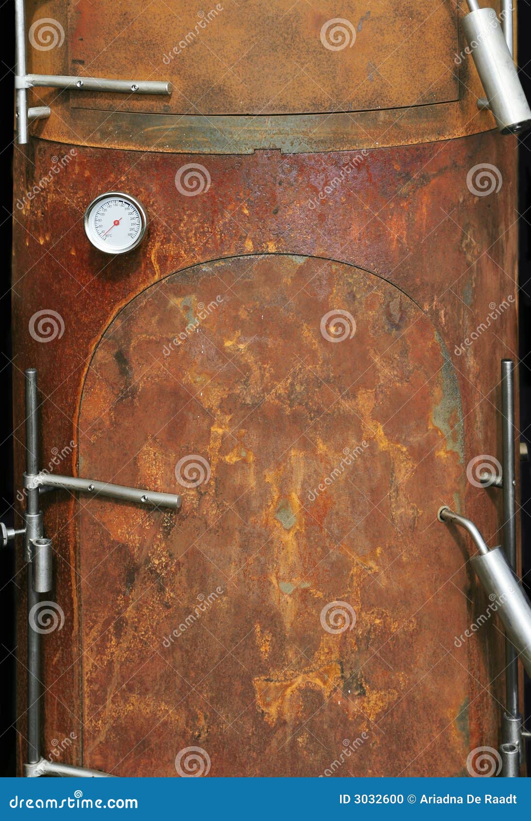 Modern oven in rusty style stock photo. Image of stained 3032600