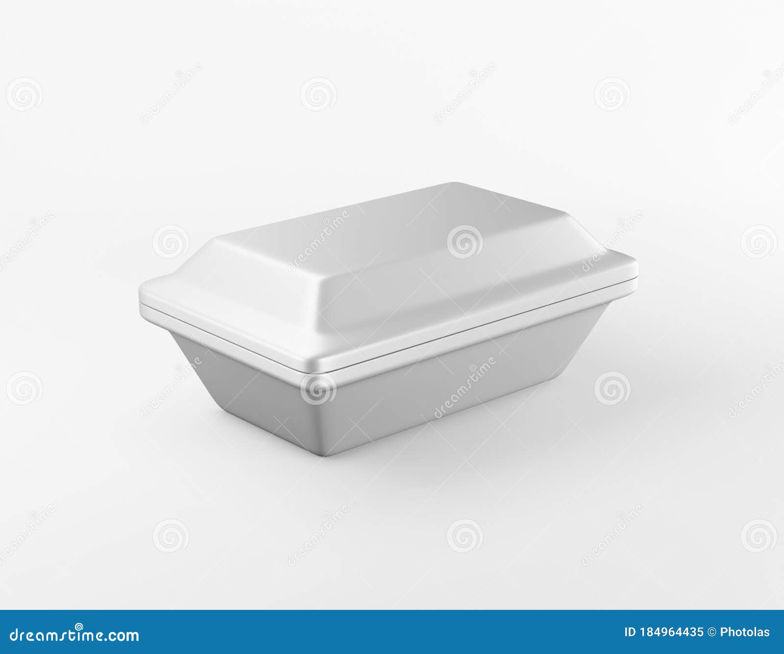 Download Modern Packaging Rectangular Box Glossy Metal Mockup On ...