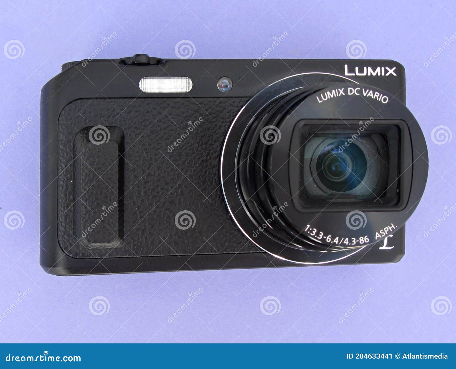 Modern Panasonic Lumix TZ 57 Superzoom Camera Editorial Photo