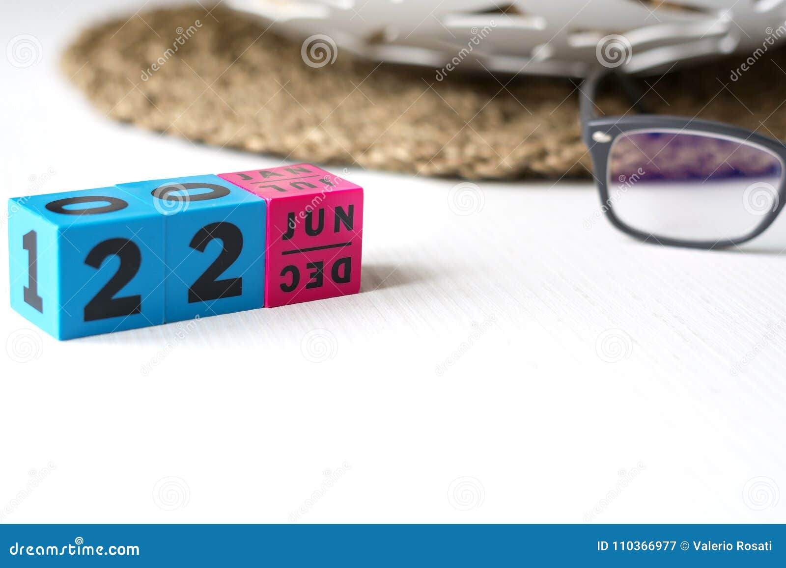 Perpetual Calendar Set at the Date of June 22 Stock Image Image of