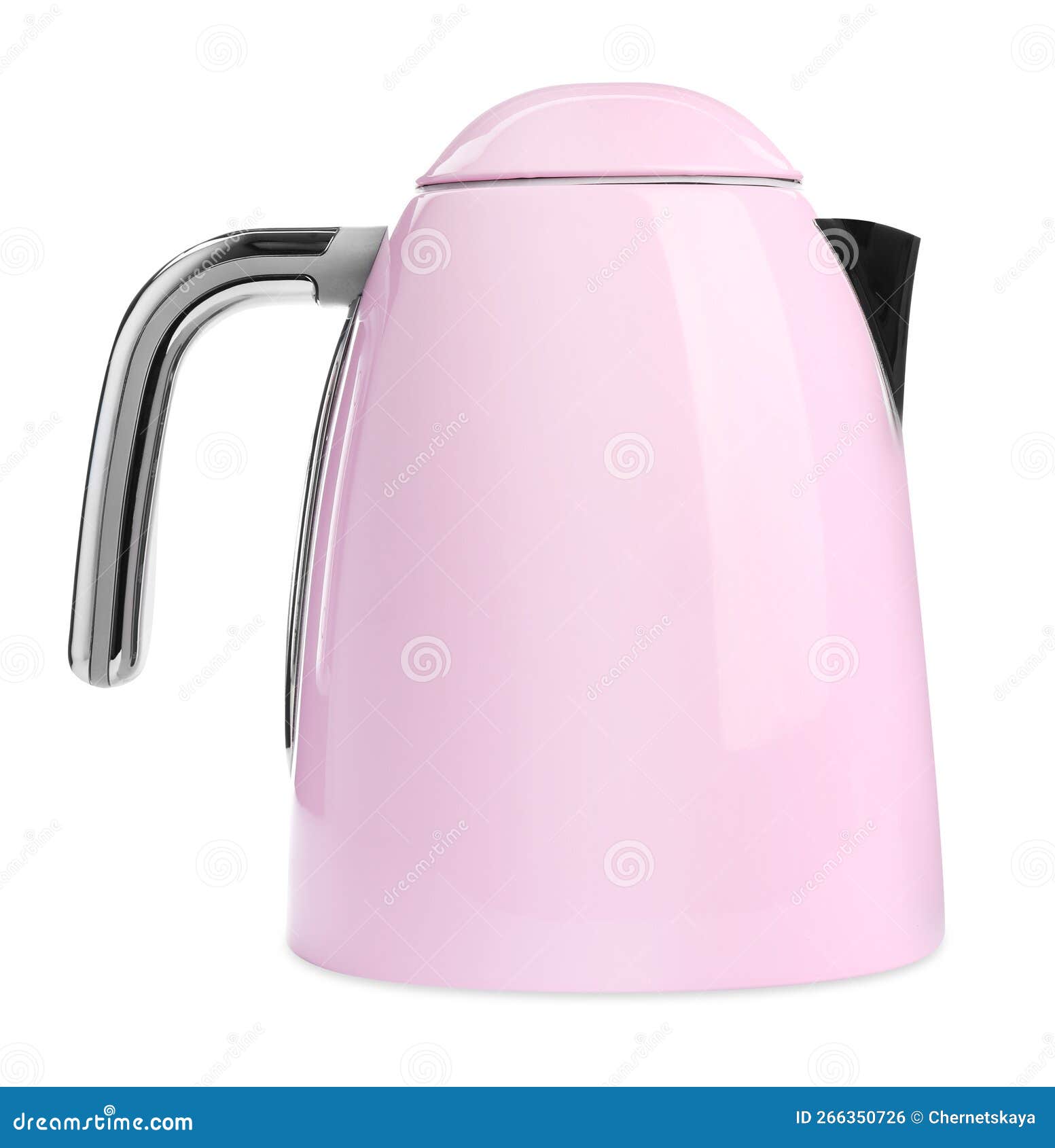 Modern Pink Electric Kettle Isolated on White Stock Photo Image of electrical, retro 266350726