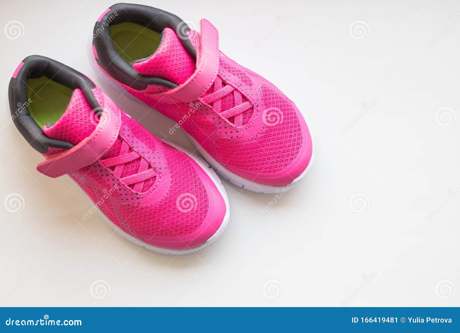 Modern Pinky Sport Shoes .Pair of Sport Shoes on Colorful Background ...