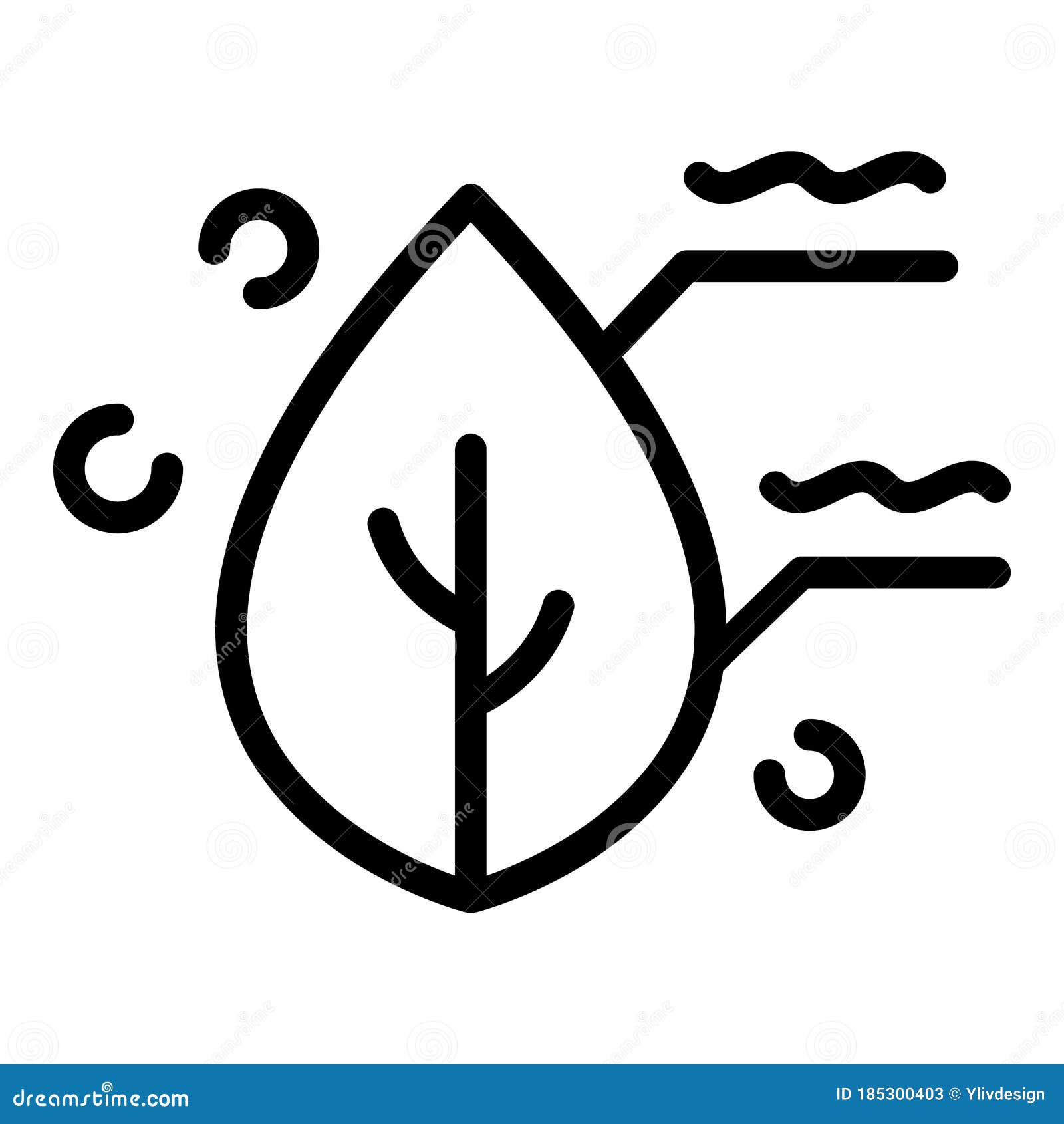 Modern Plant Label Design, Vector Brand Identity Sketch Elements For