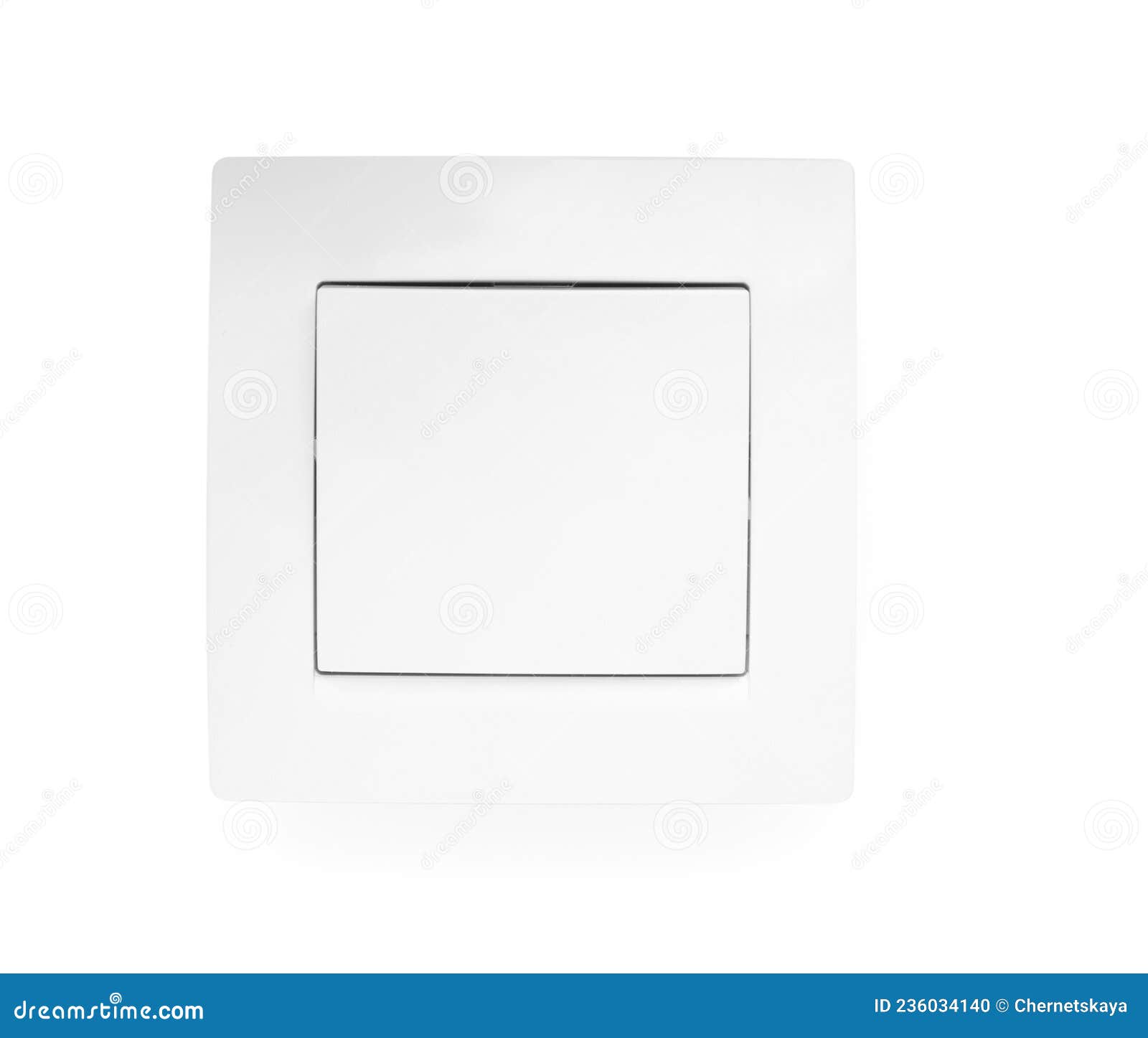 Modern Plastic Light Switch Isolated on White Stock Photo Image of